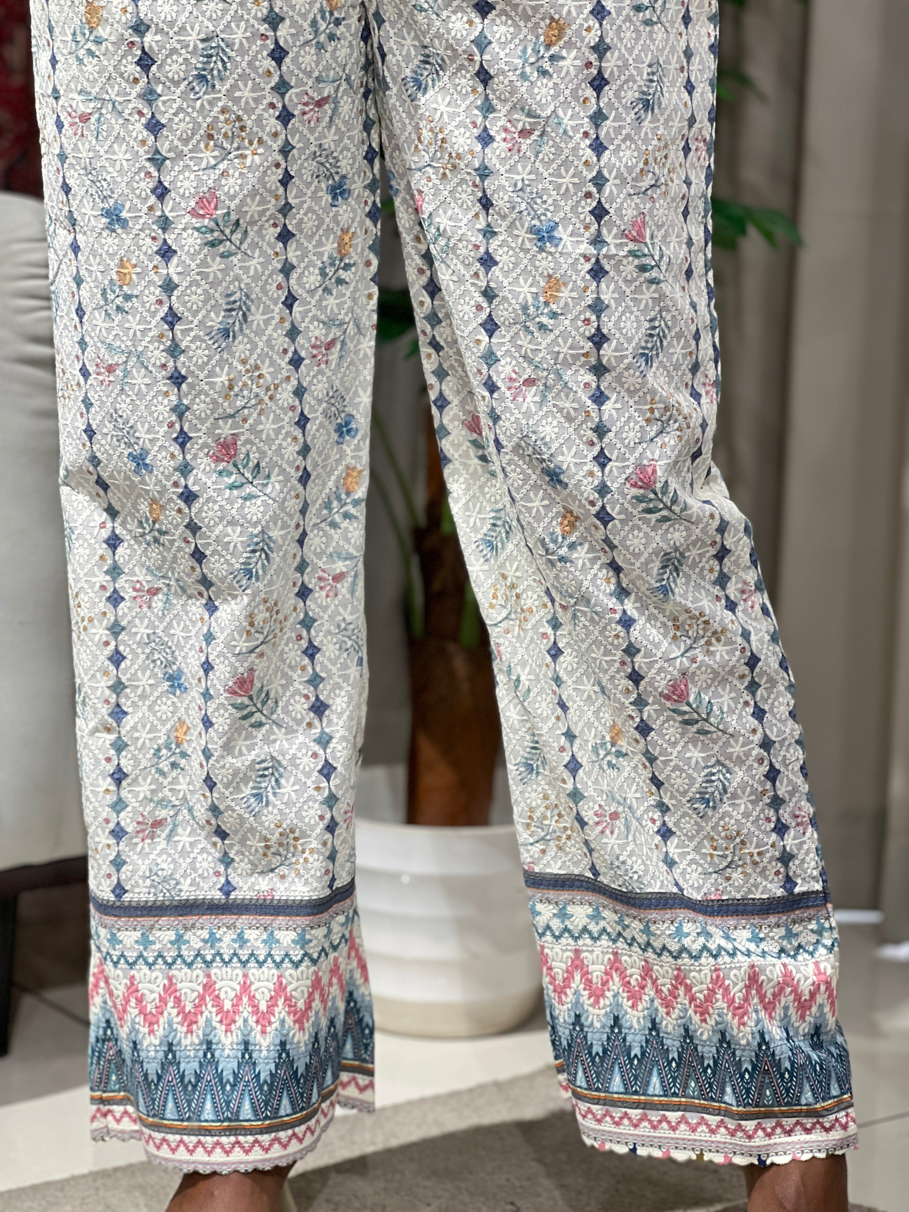 Floral Printed Cotton Bottom | PGI326