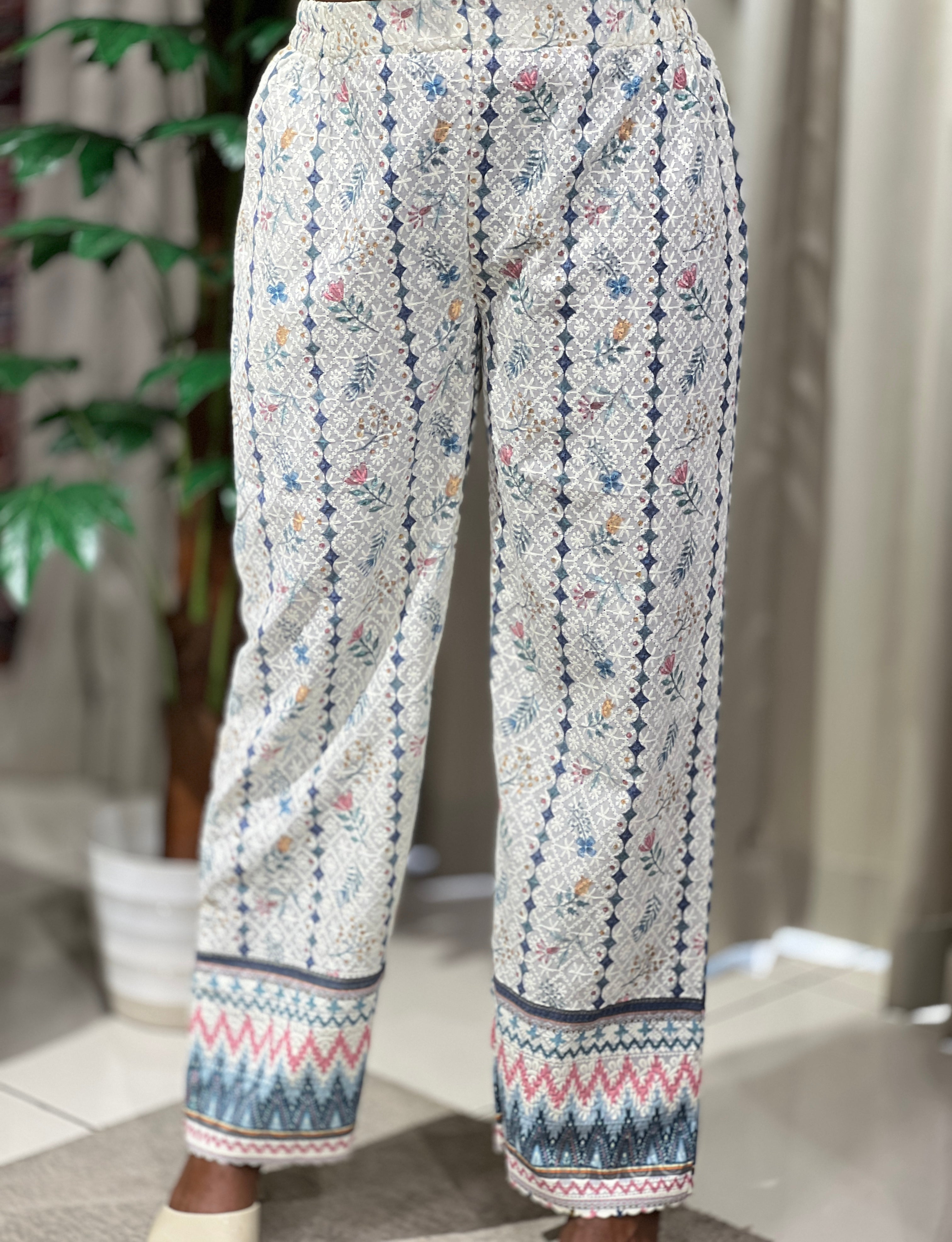 Floral Printed Cotton Bottom | PGI326