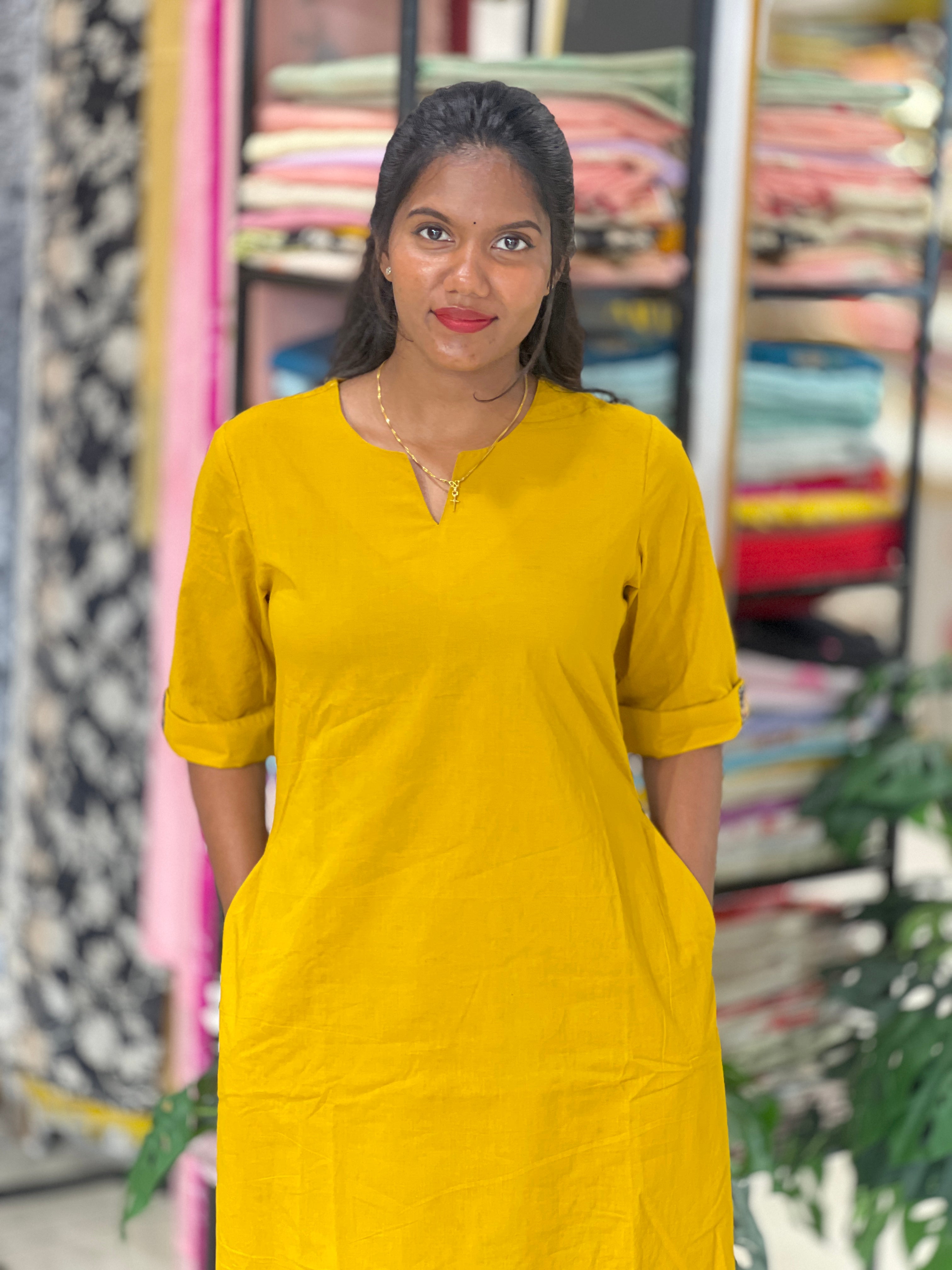 Solid Cotton Co-Ord Set | NCF353