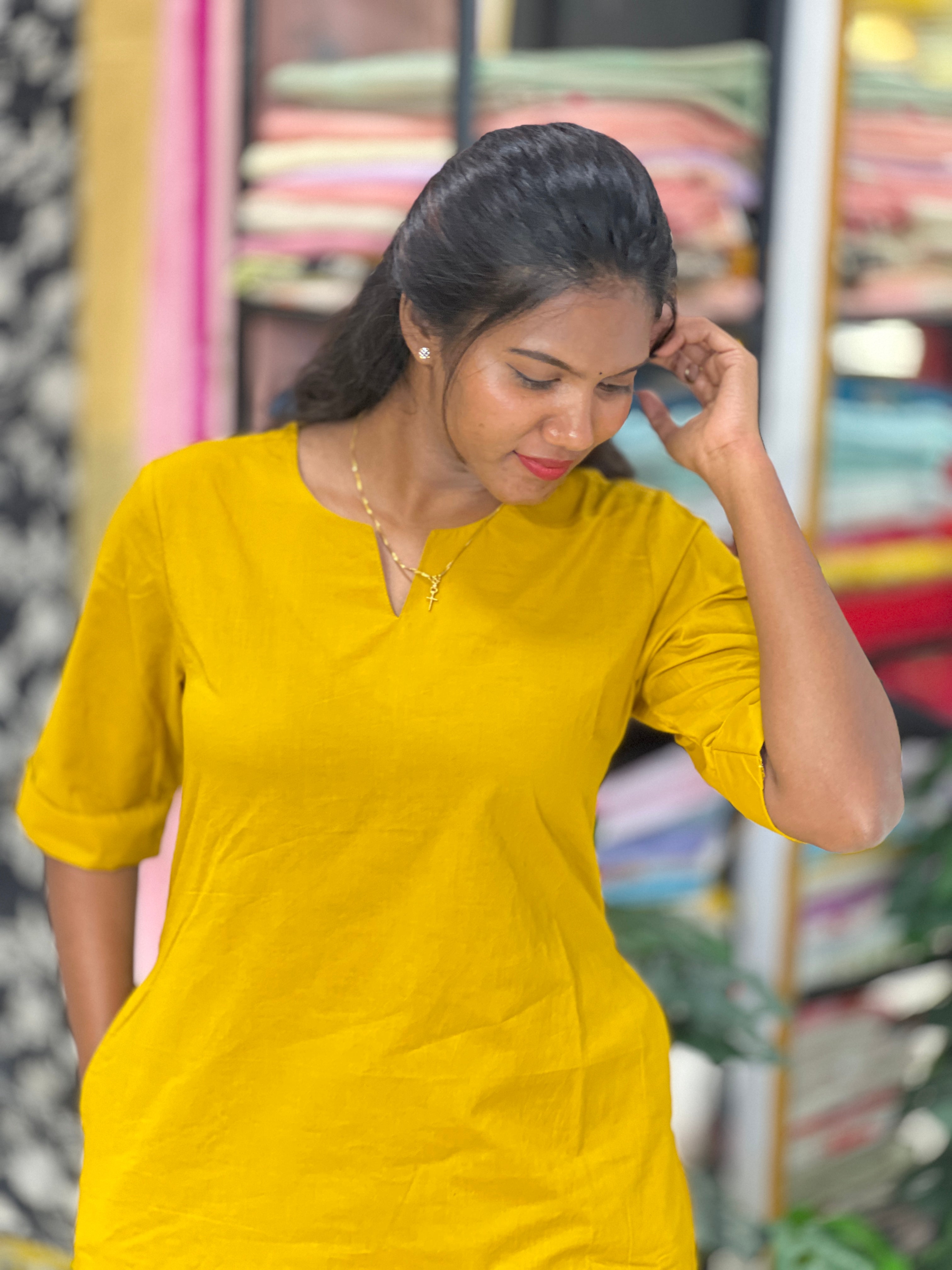 Solid Cotton Co-Ord Set | NCF353
