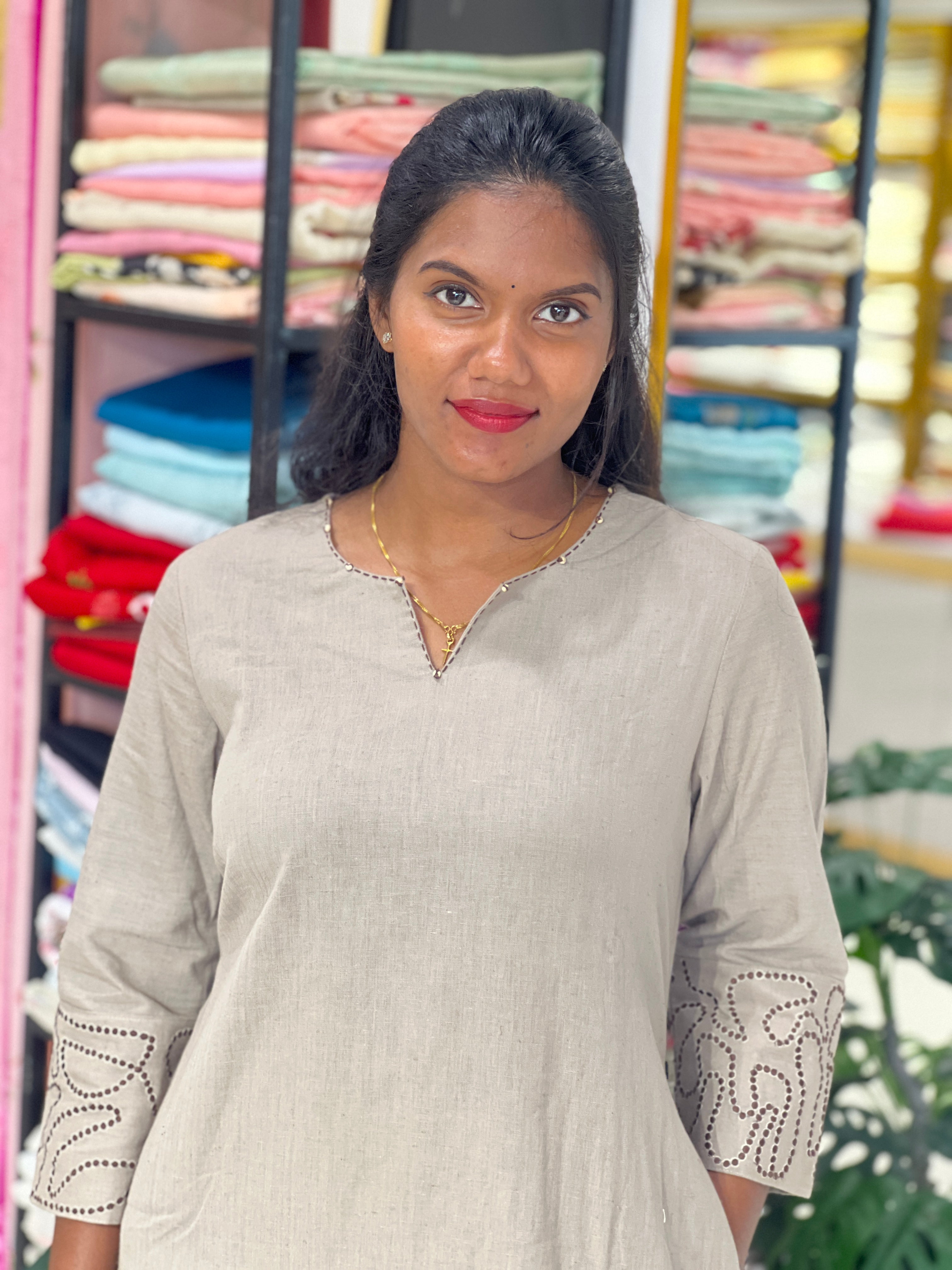 Solid Linen Co-Ord Set  | NCF350