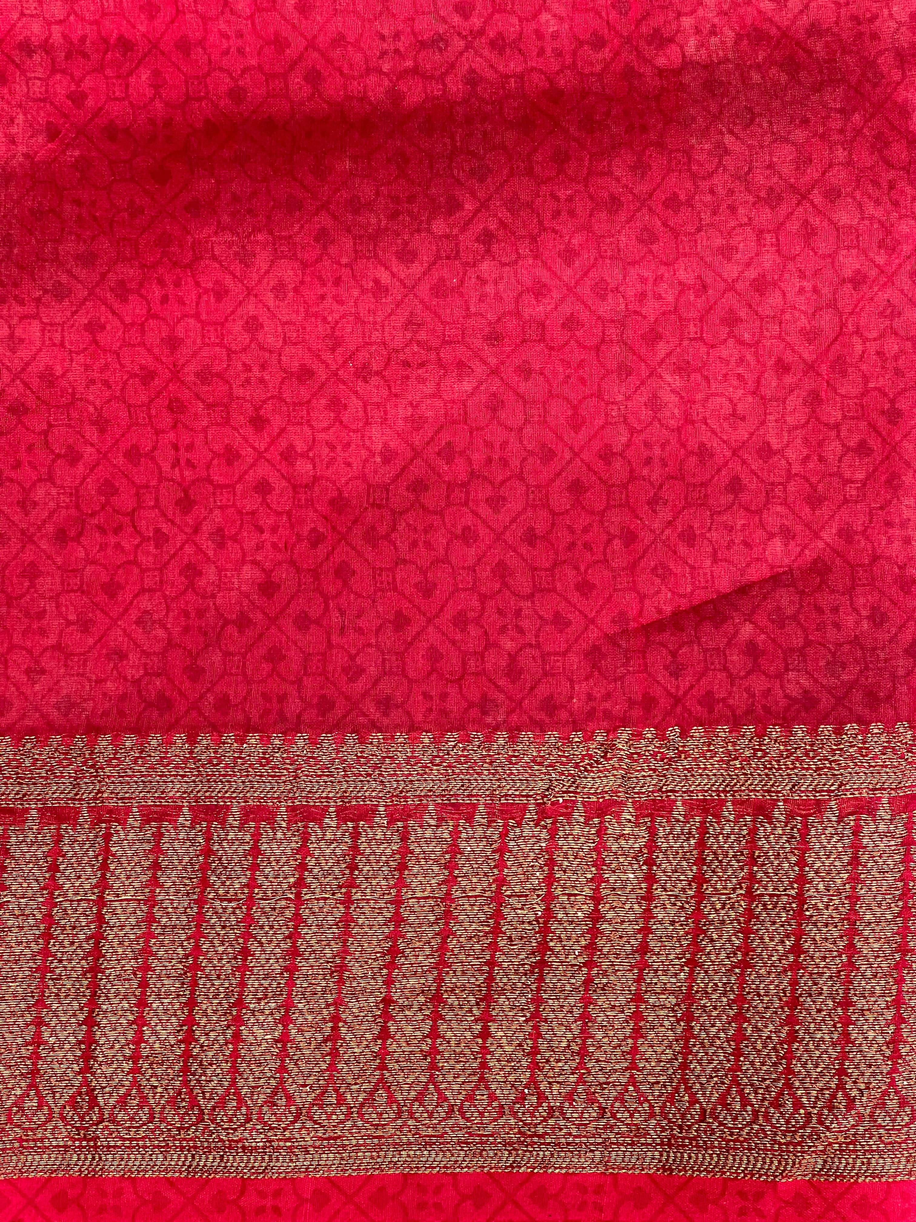 Patola Print With Banarasi Detailed Chanderi Saree | RGD976R