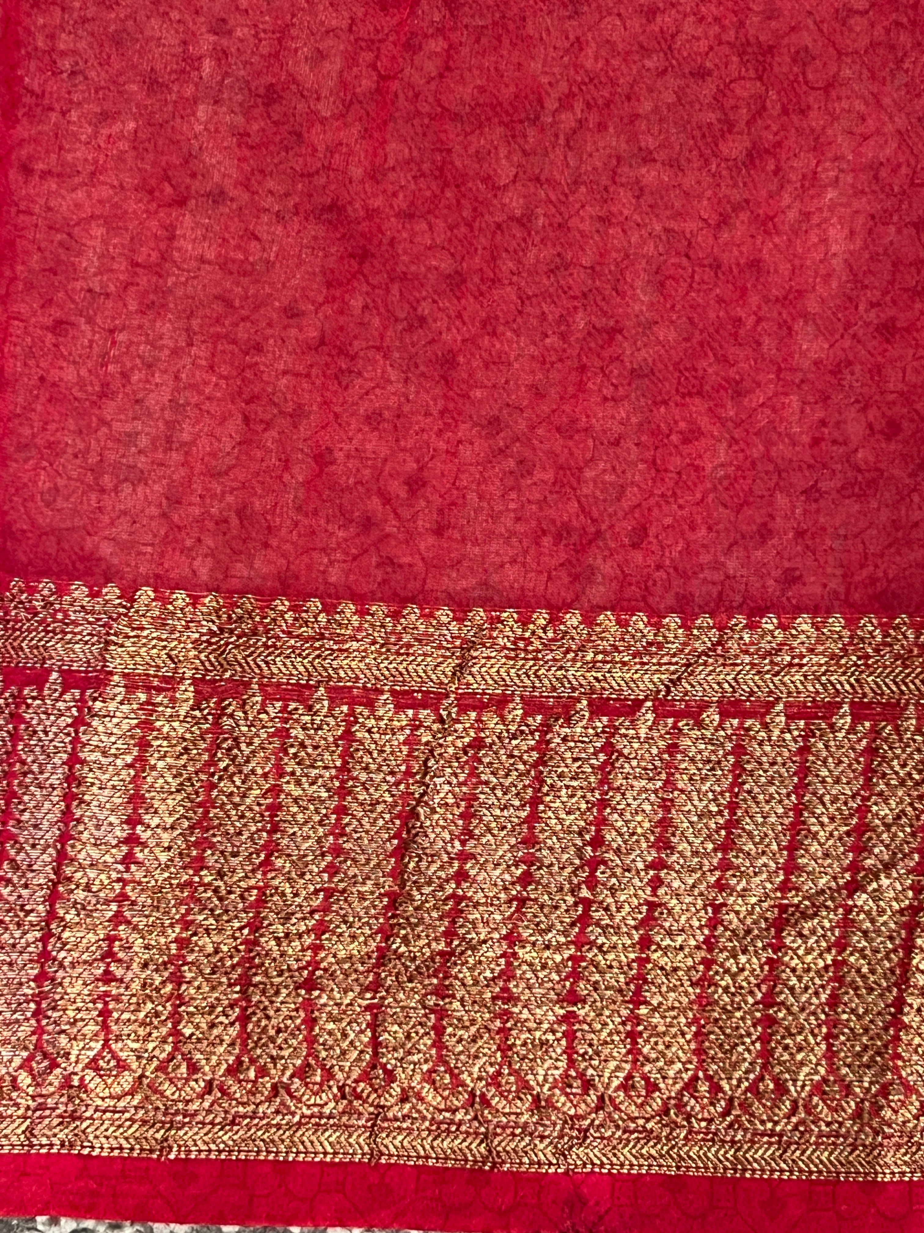 Patola Print With Banarasi Detailed Chanderi Saree | RGD975R