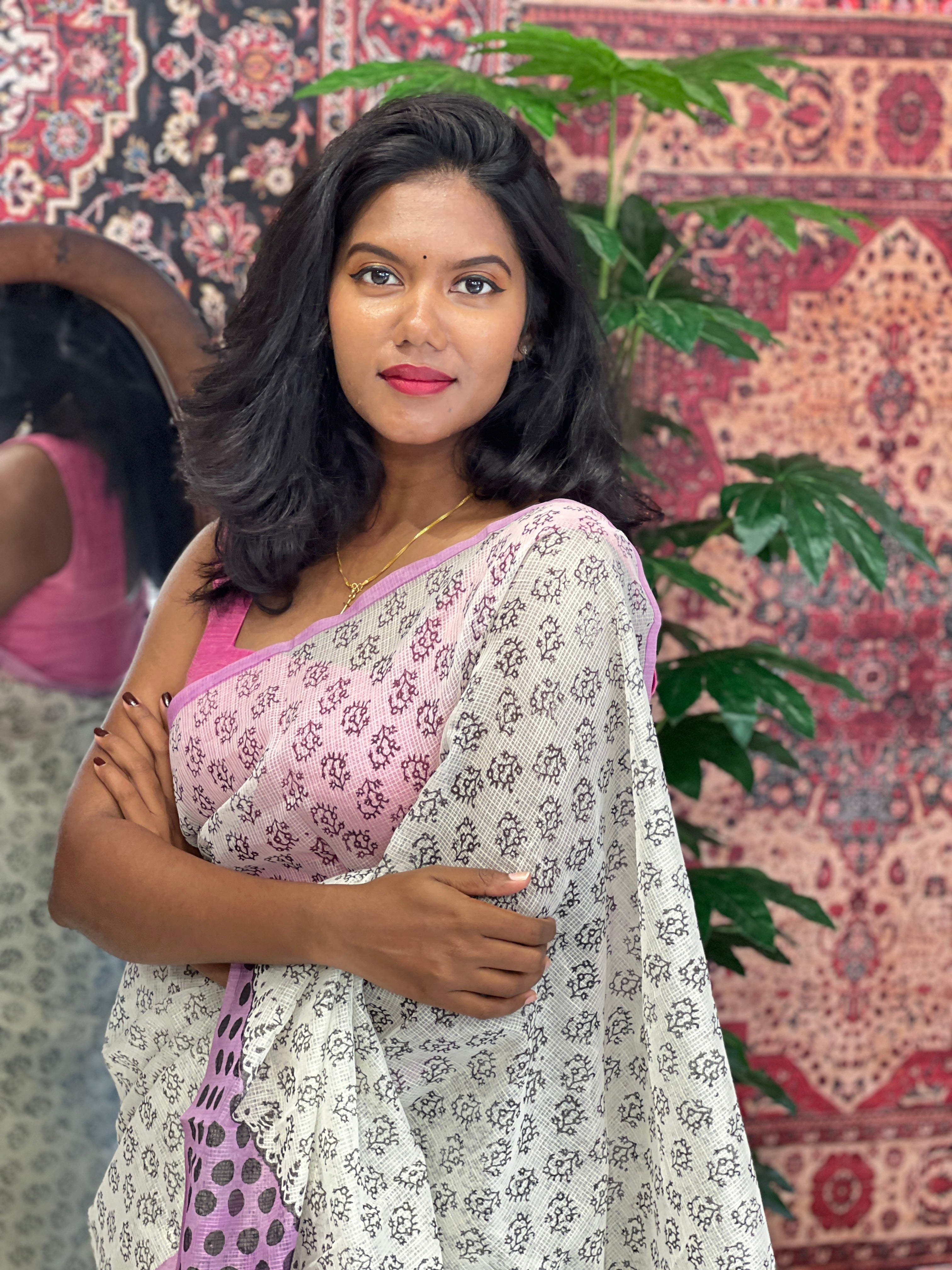 Printed Silky Kota Saree | JSC359