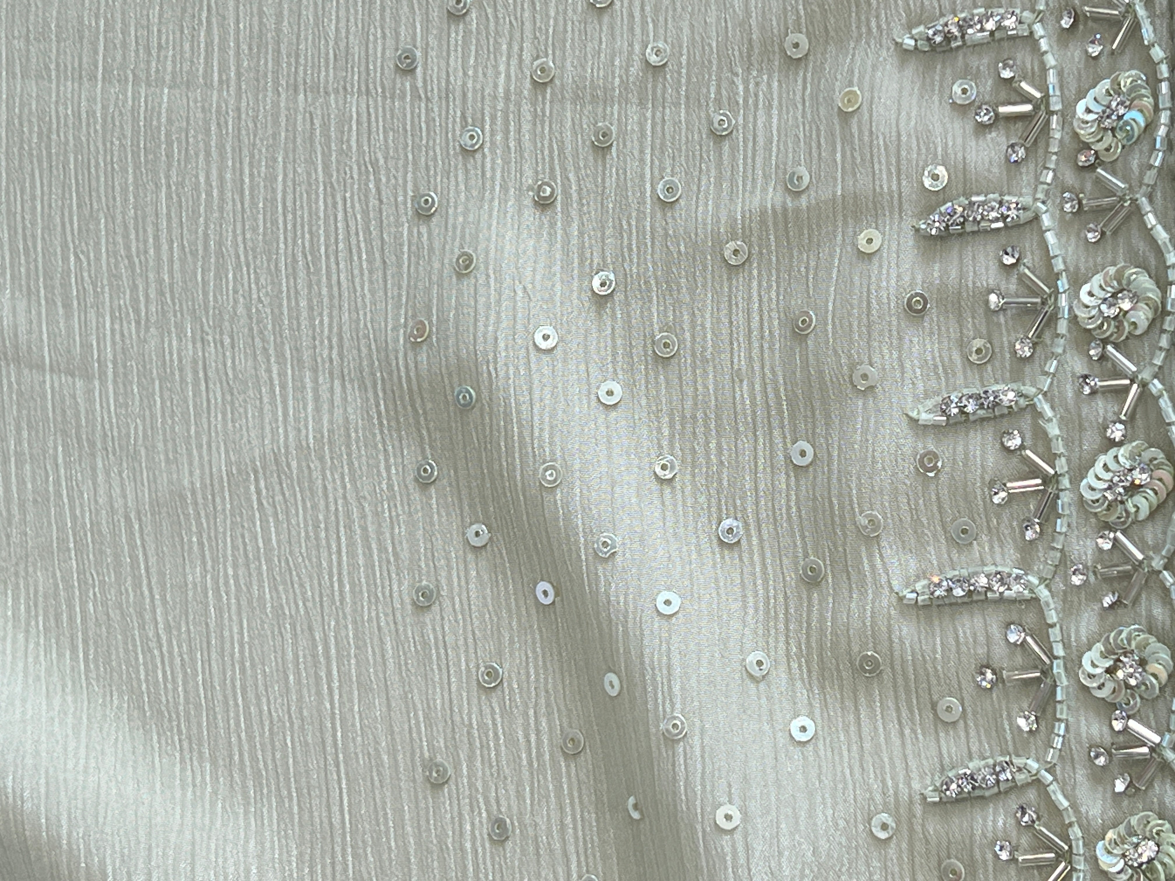 Hand Work Design Chinon Saree | SBP1005
