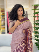 Printed Geecha Tussar Finish Saree | GMS158