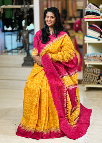 Block Printed Pure Cotton Saree | SF1354