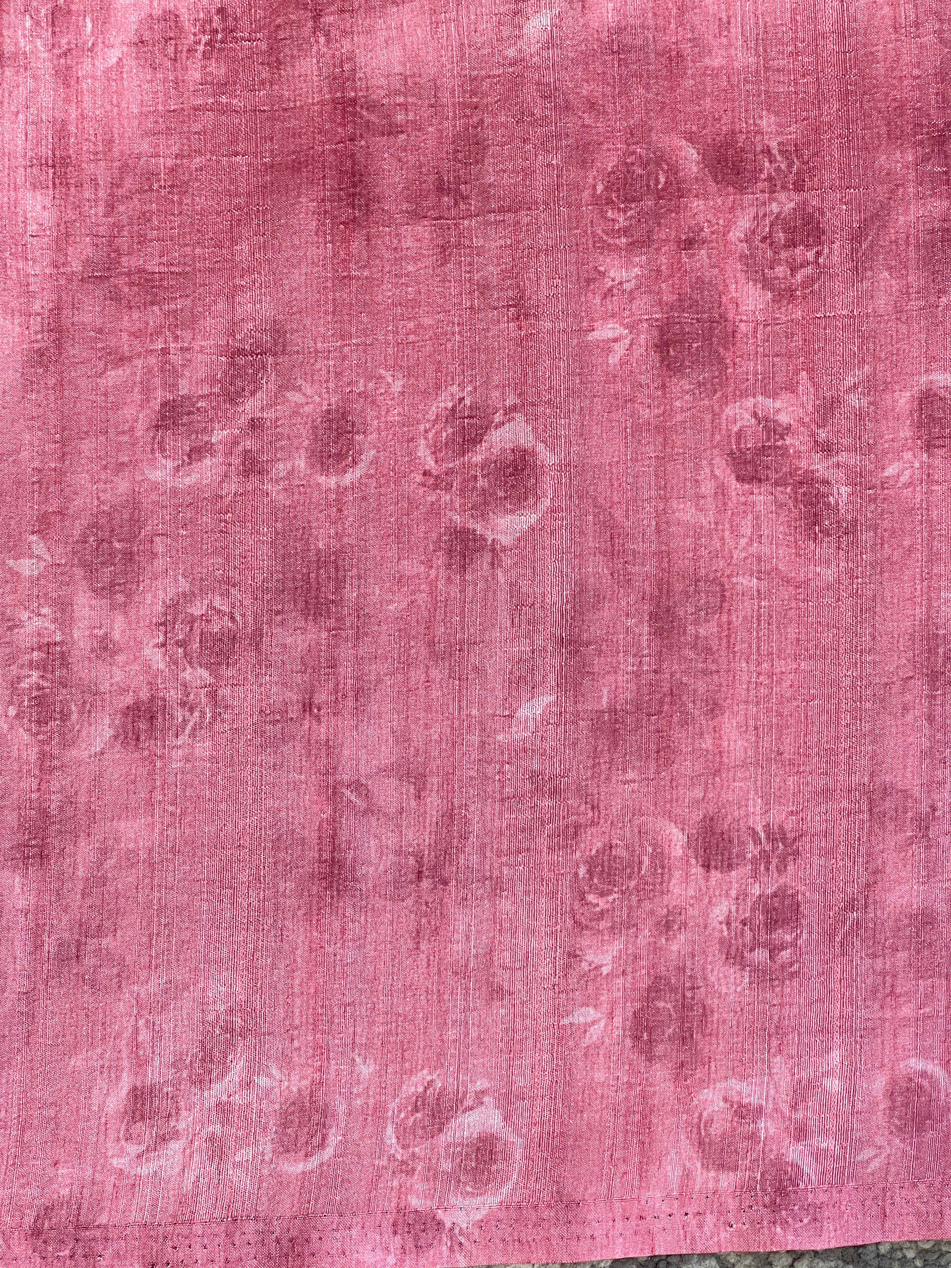 Floral Printed Tussar Finish Saree | SSN446