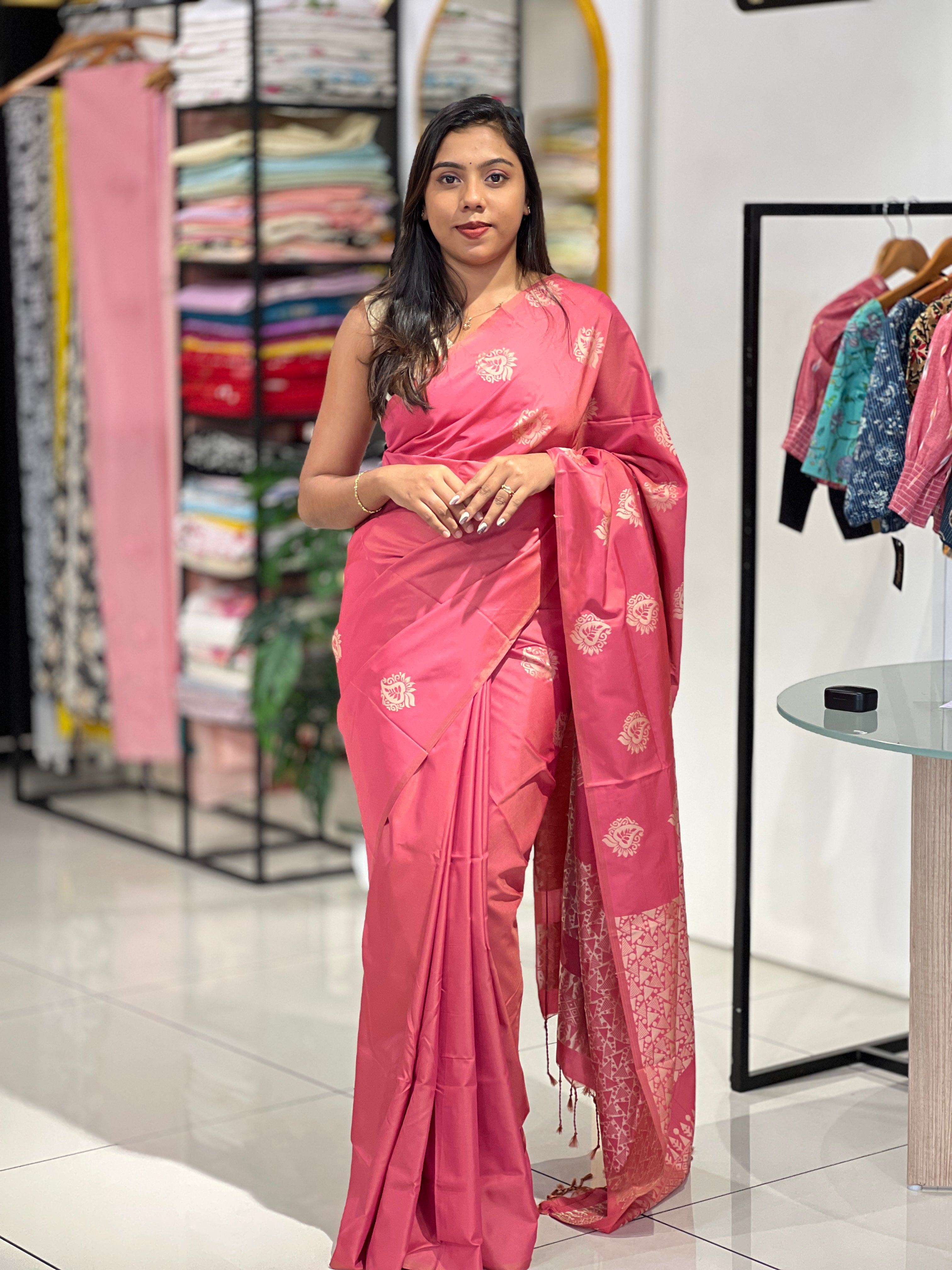 Thread Woven Pattern Semi Soft Silk Saree | RAT103