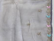 Hand Work Design Glass Organza Saree | SBP942
