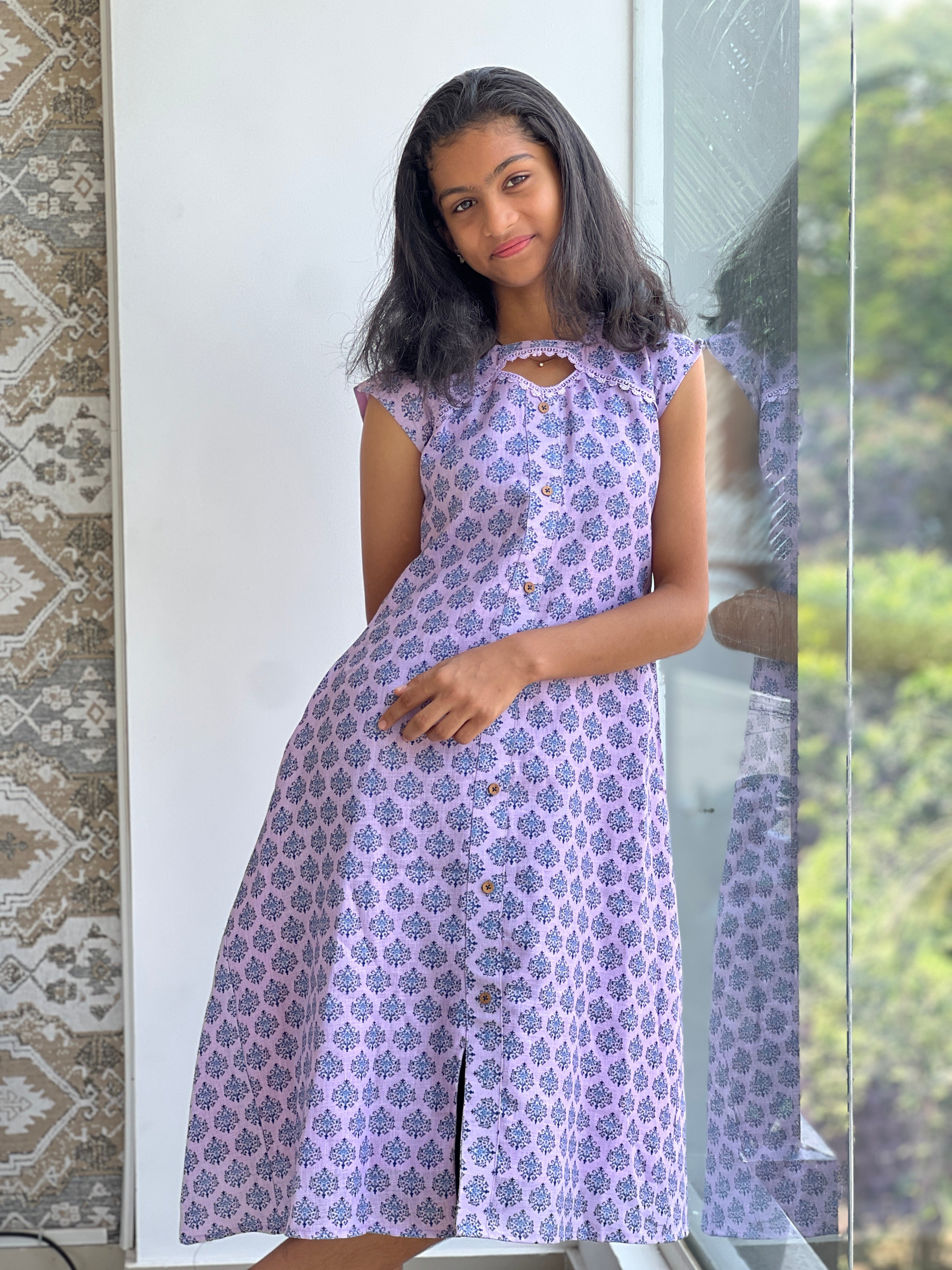 Printed Pattern Linen Running Material  | RMFF1211