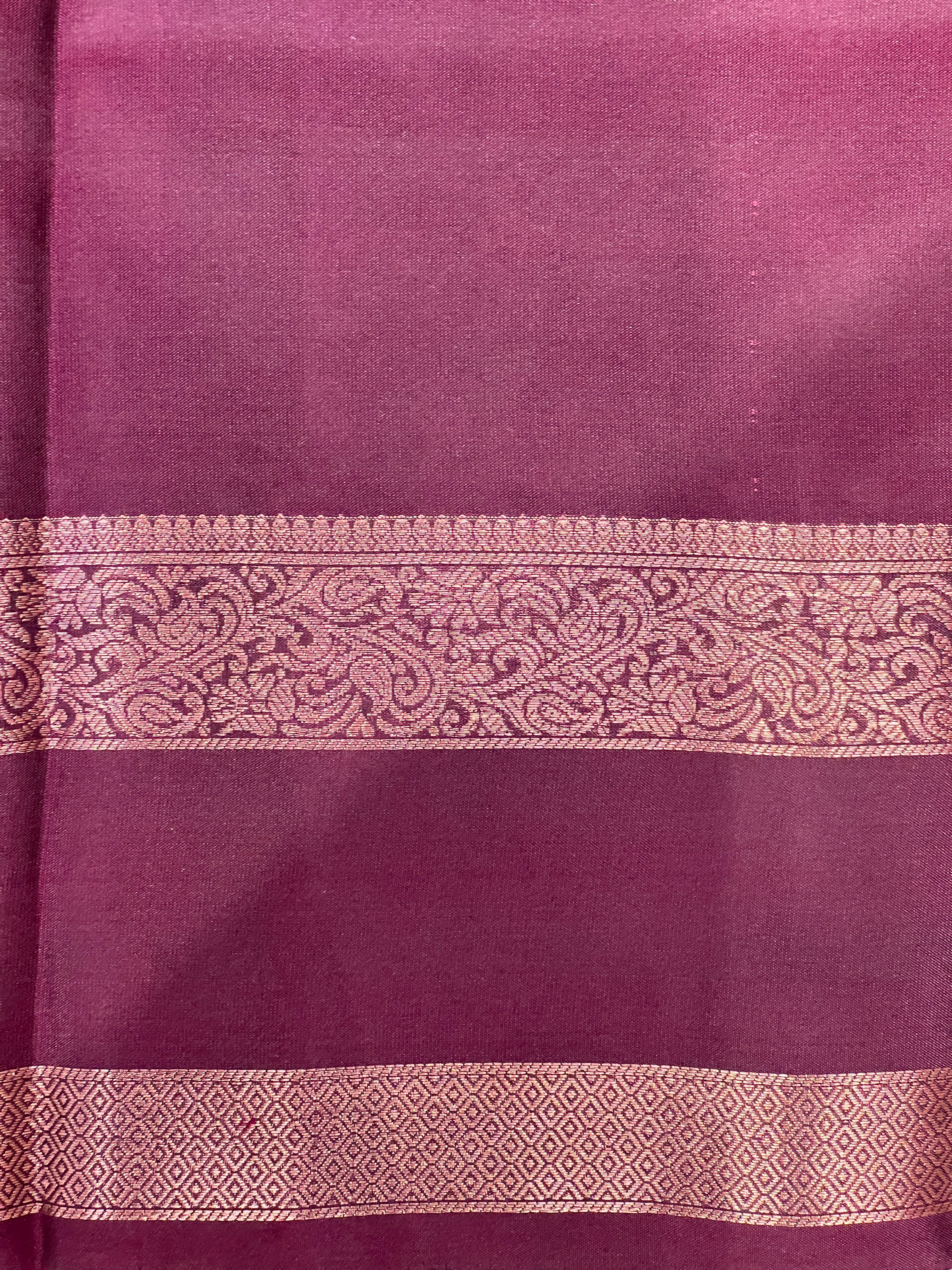 Silver Zari Line Woven Powerloom Soft Silk Saree | SEN153