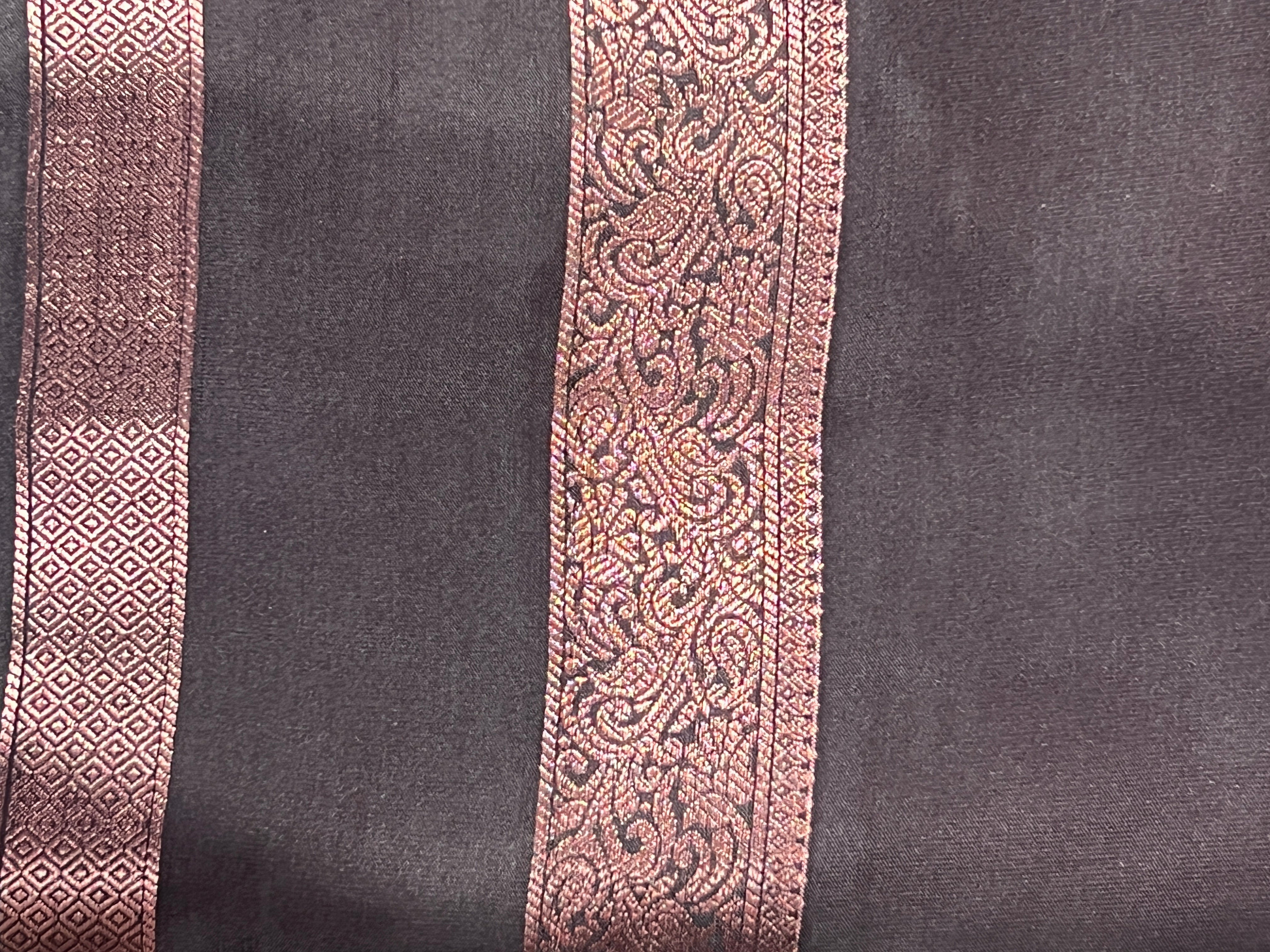 Silver Zari Line Woven Powerloom Soft Silk Saree | SEN152