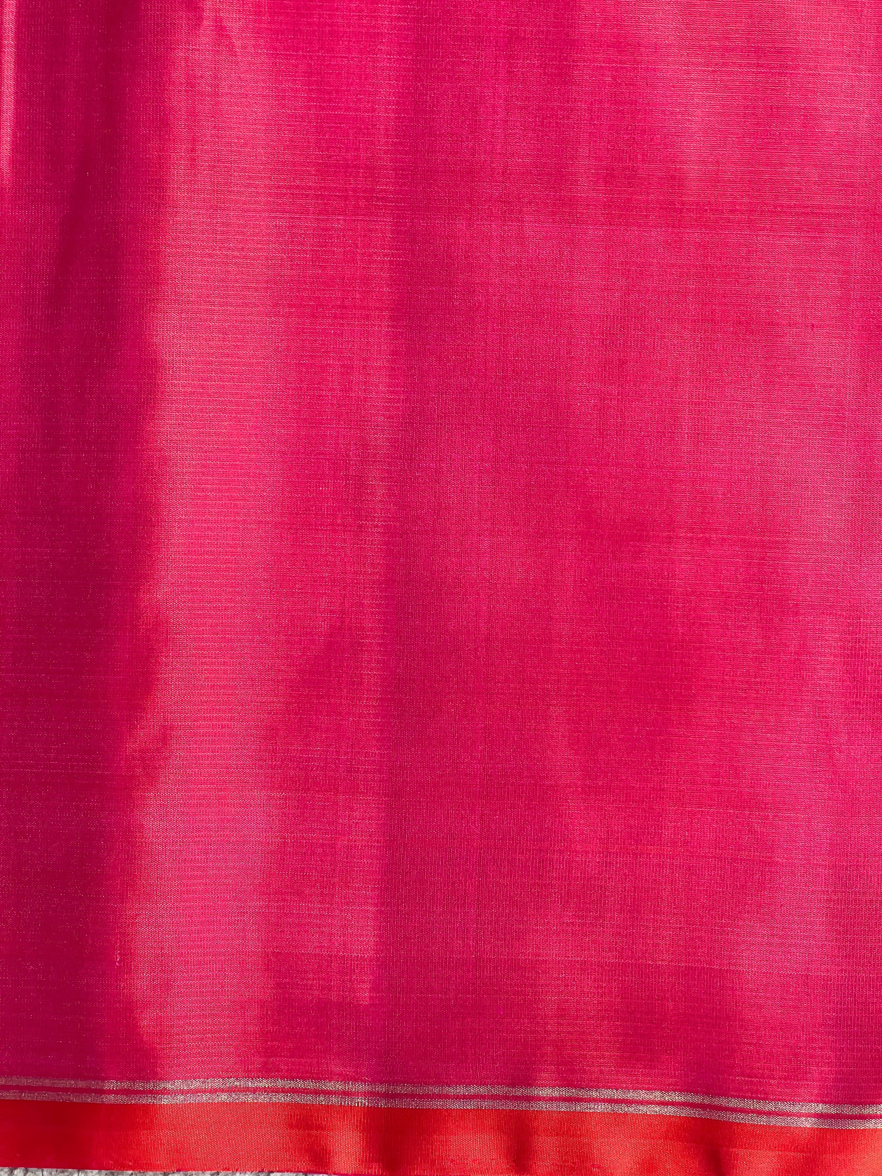 Contrast Border Pattern Soft Silk Saree | SMT145