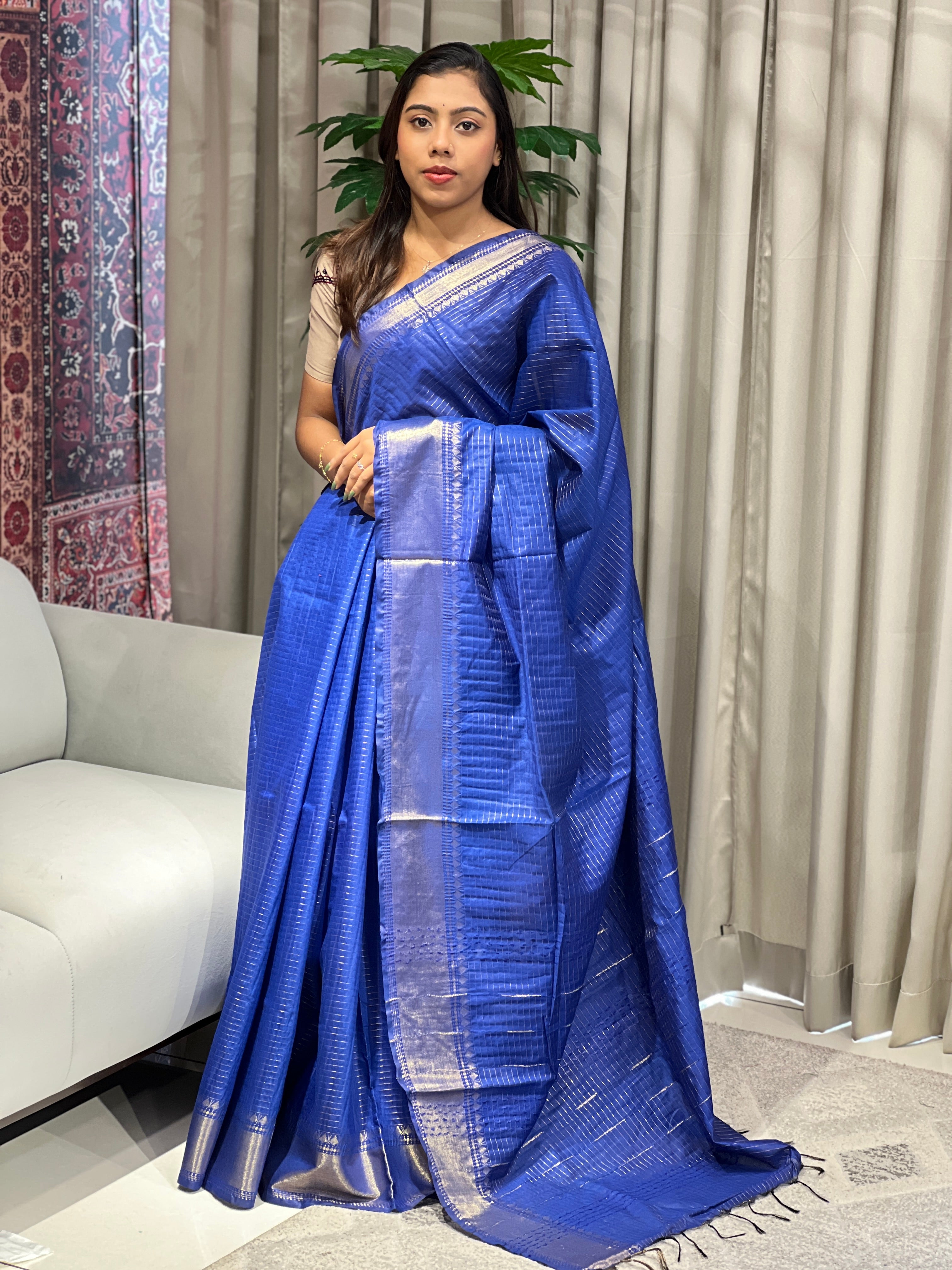 Zari Woven Semi Tussar Saree | NHH588
