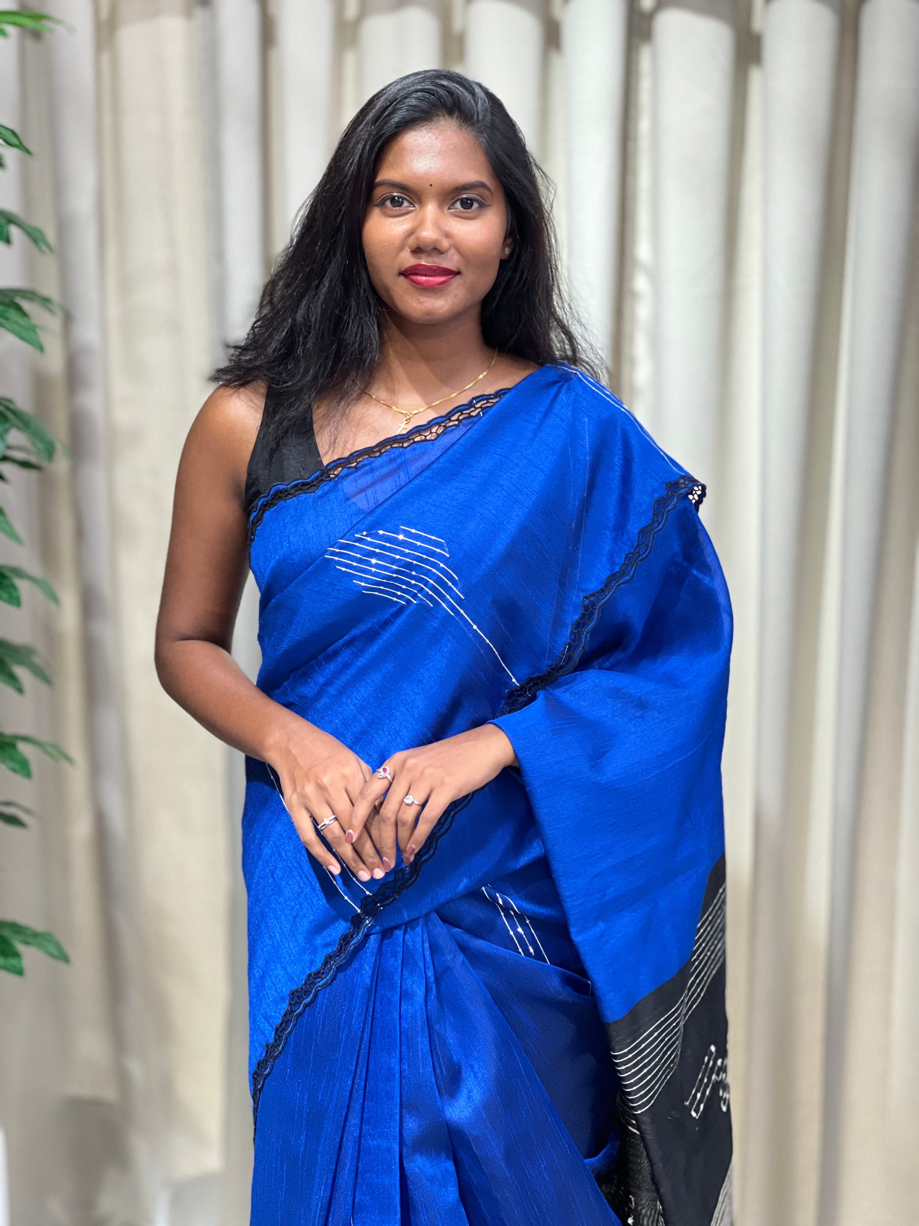 Thread Woven Tussar Finish Saree | TC426
