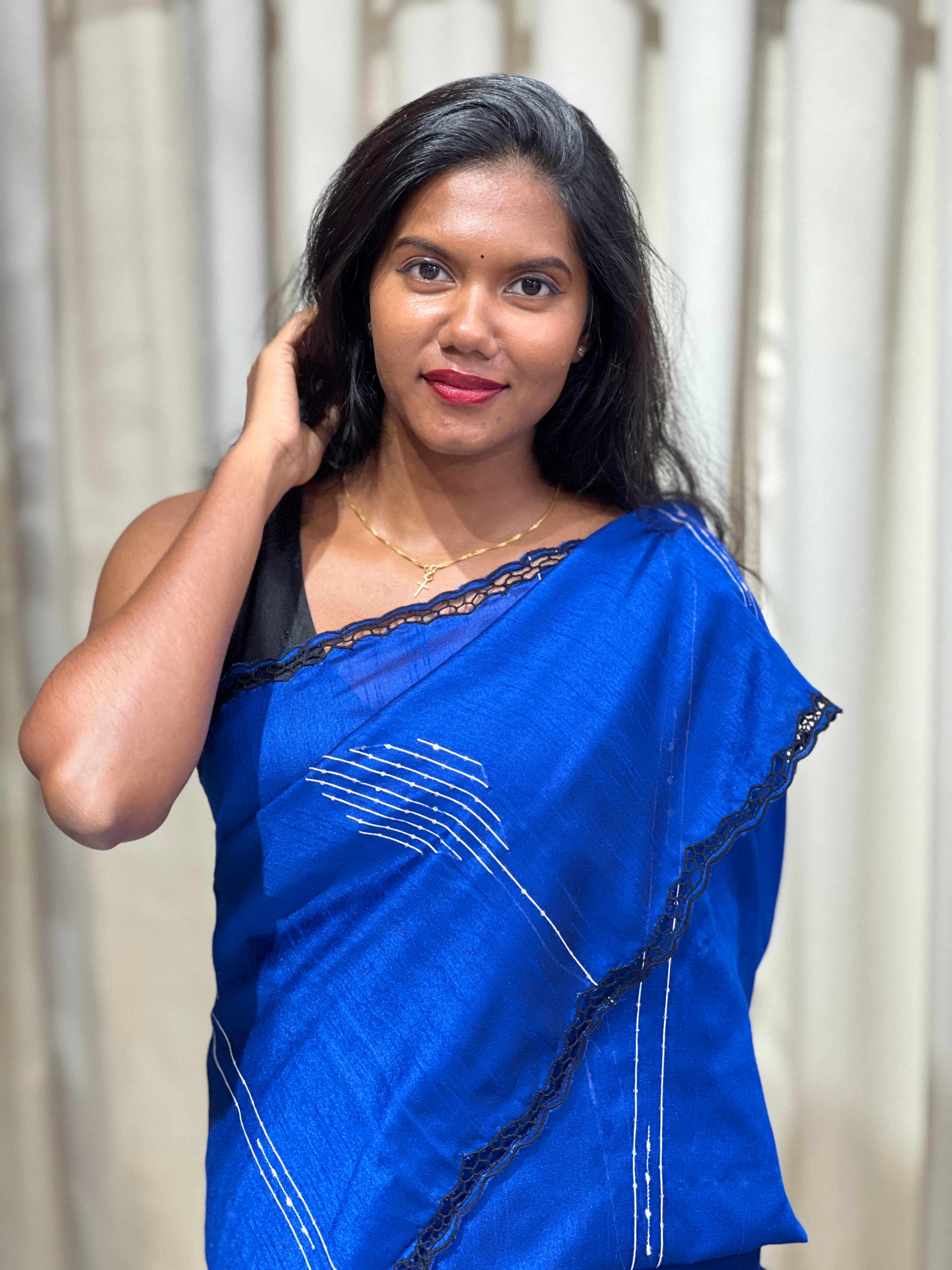 Thread Woven Tussar Finish Saree | TC426