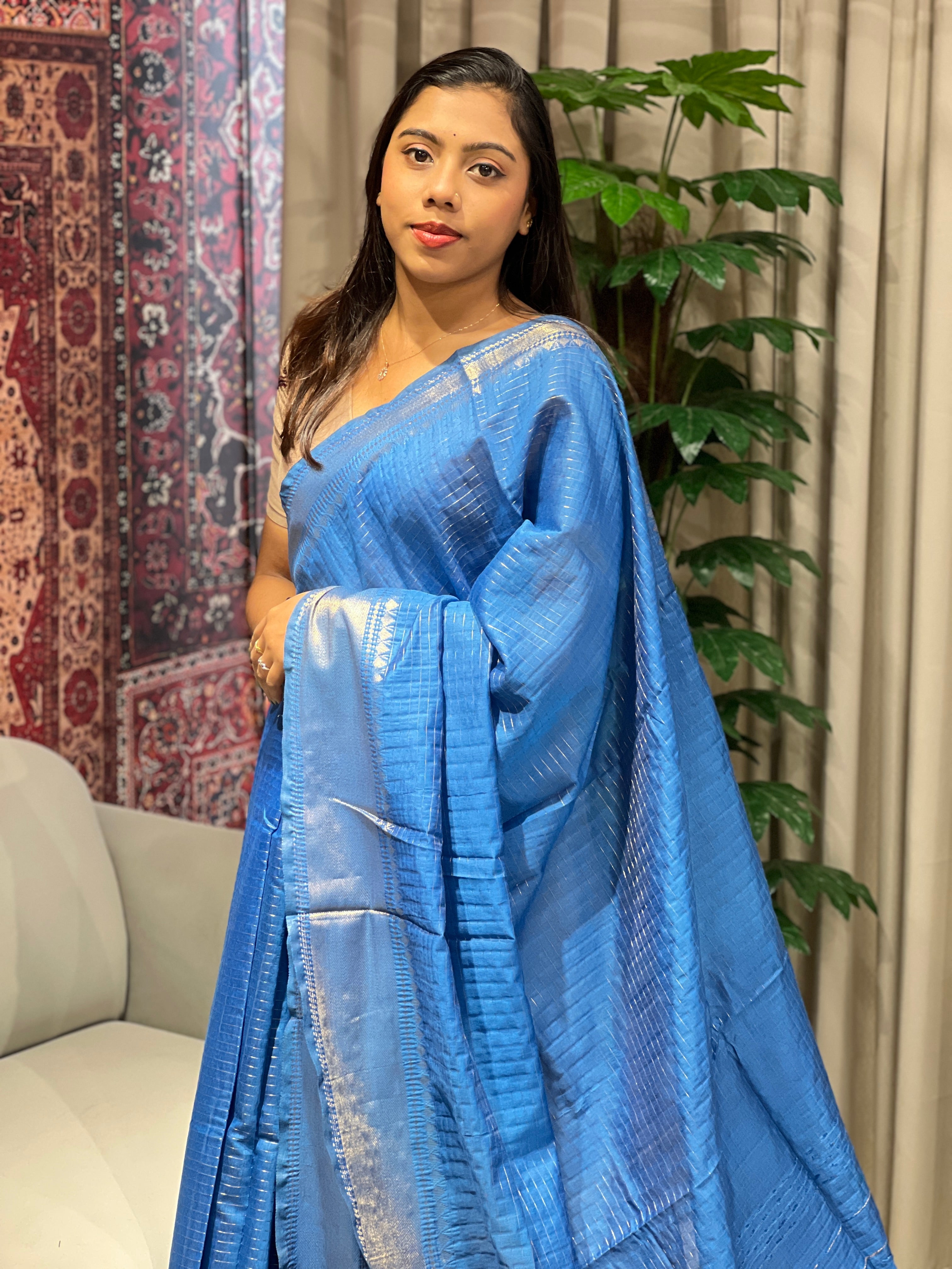 Zari Woven Semi Tussar Saree | NHH586