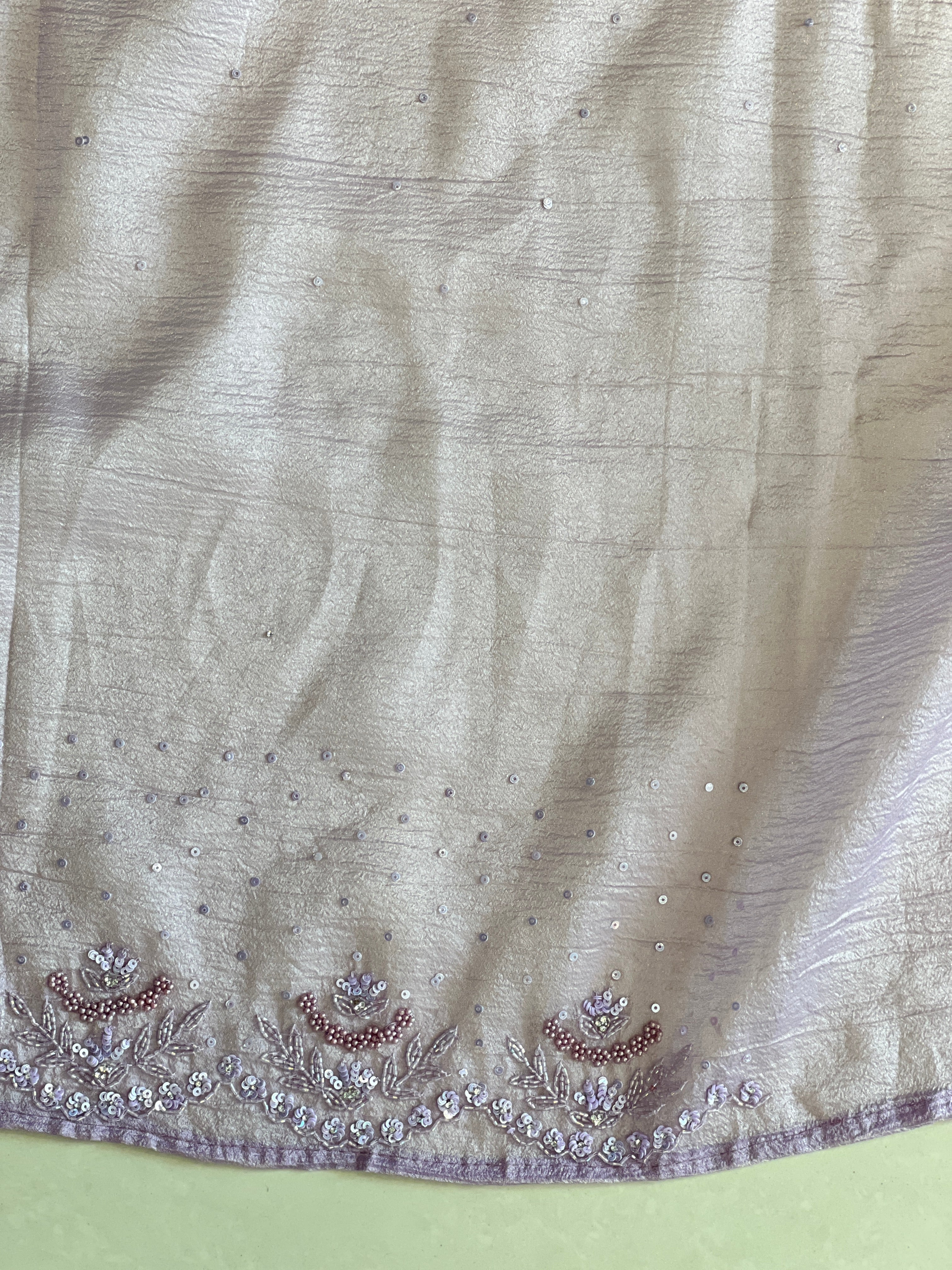 Party Wear Crushed Shimmer Organza Saree | SBP988