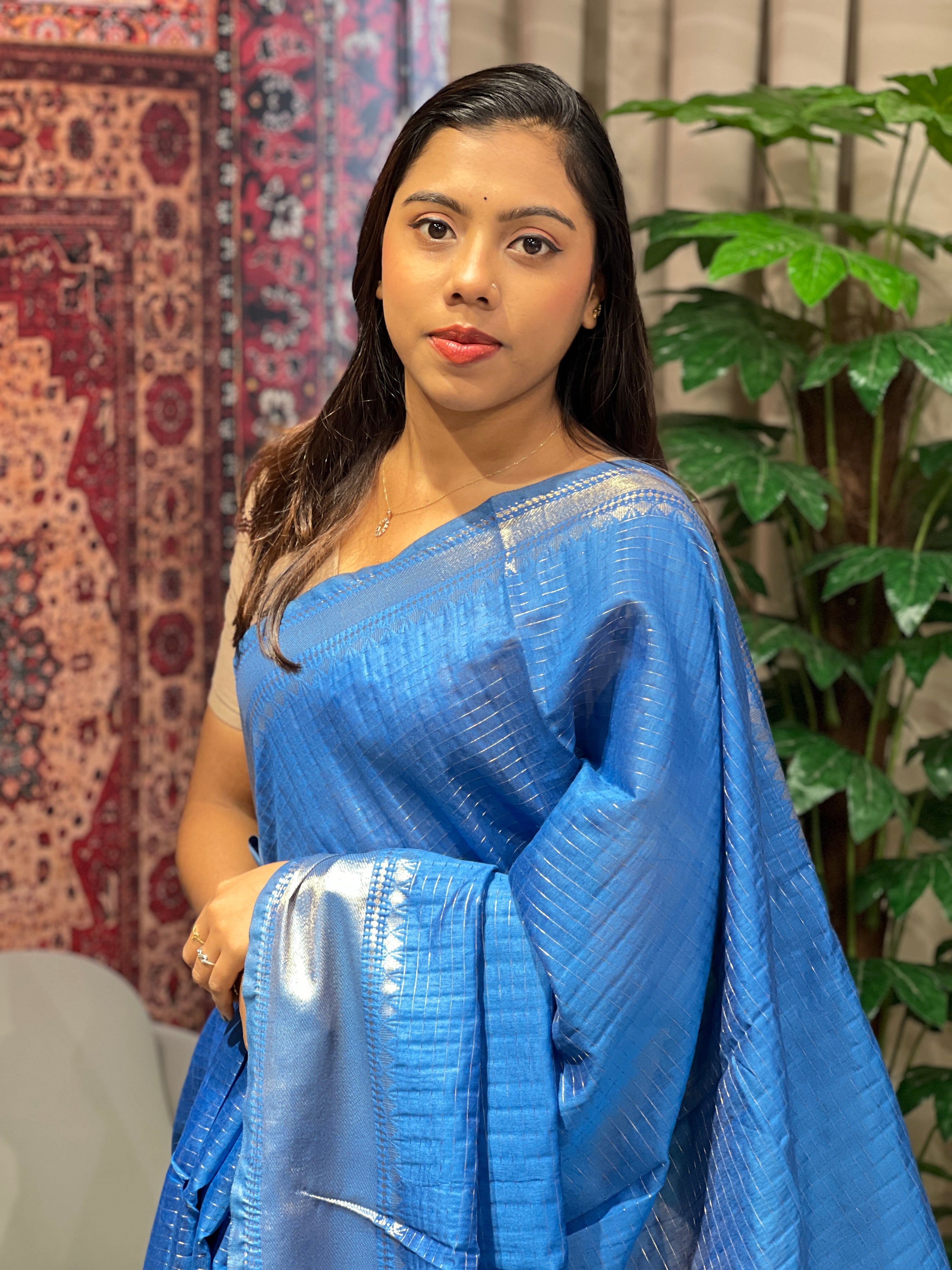 Zari Woven Semi Tussar Saree | NHH586