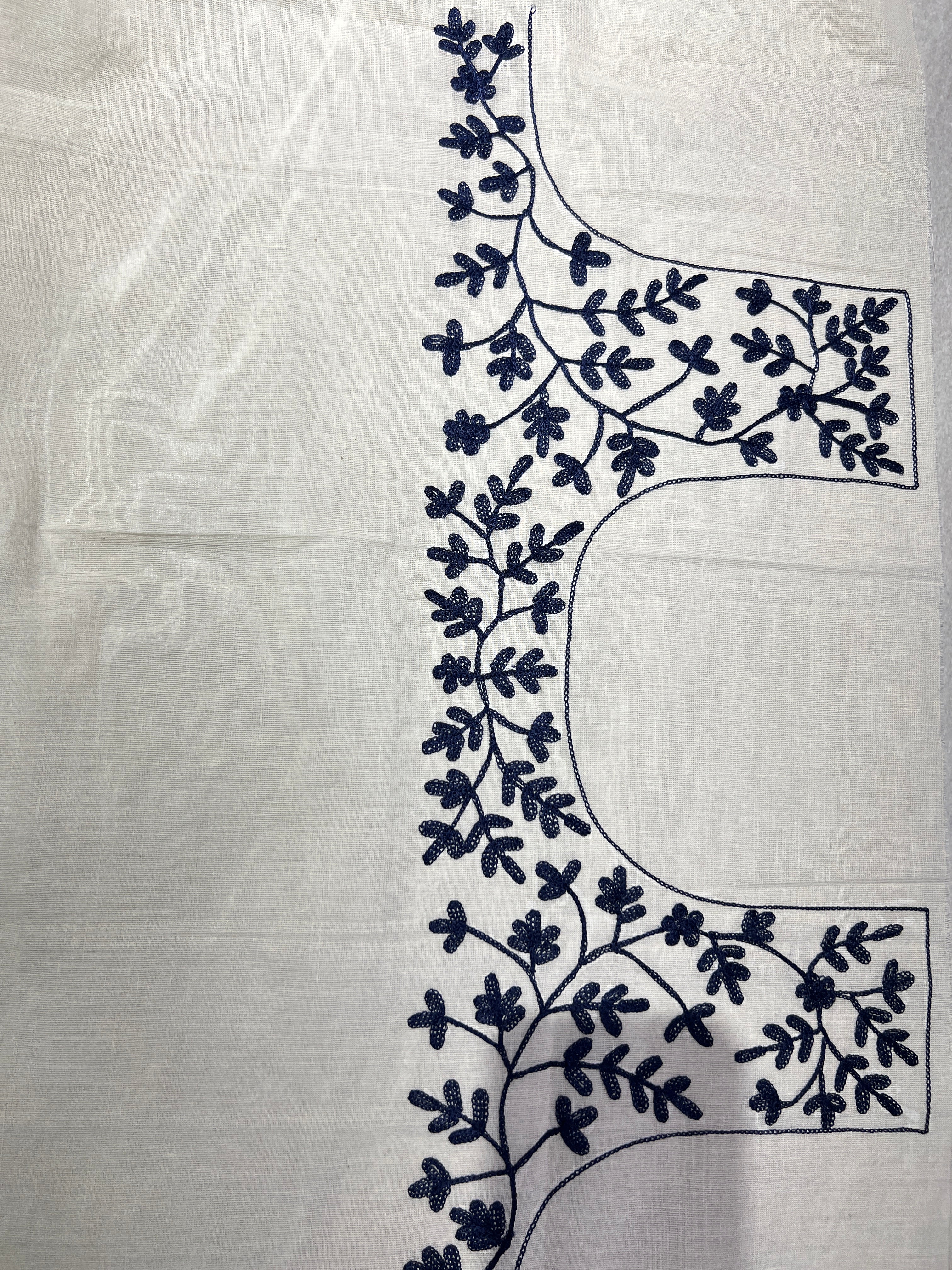 Machine Embroidery Detailed Kerala Cotton Saree | JSC298