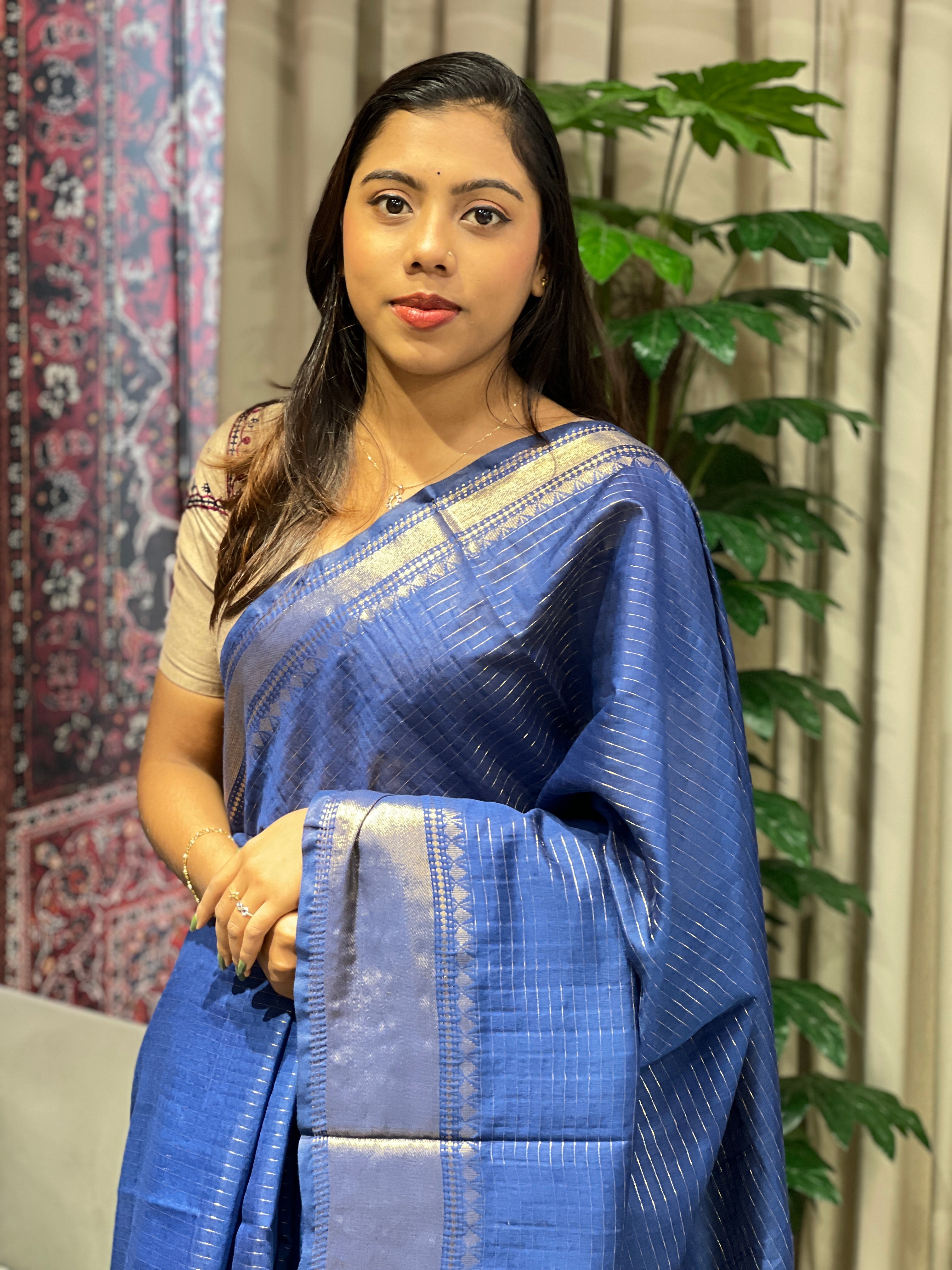 Zari Woven Semi Tussar Saree | NHH591