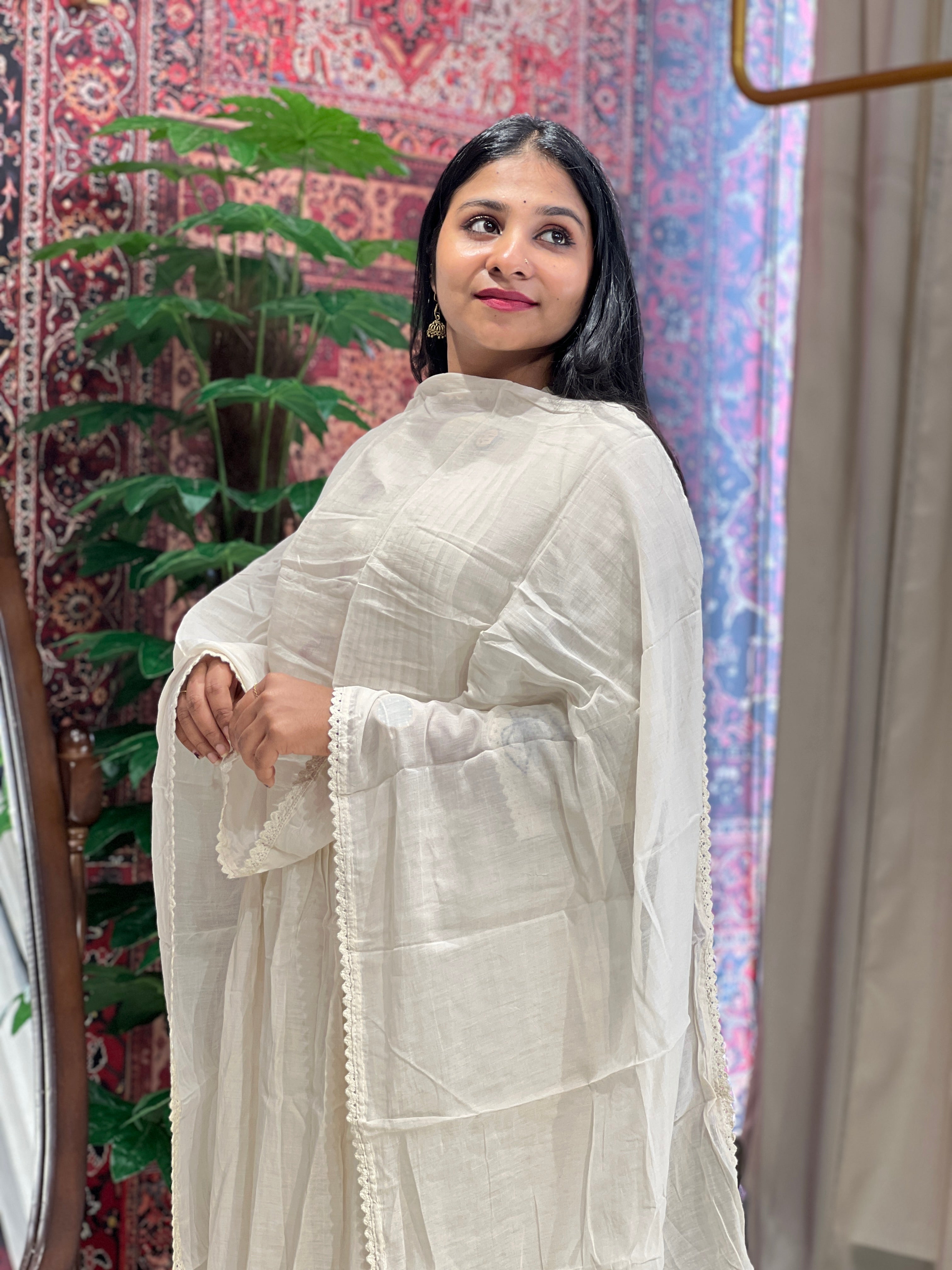 Pin Tuck Detailed Chanderi Kurta Set | PGI203