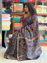 Ajrak Print Pattern Mangalgiri Saree | JKL130