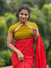 Vertical Stripes Design & Pallu Kesiya Weaving Pattern Bhagalpuri Linen Saree | US158