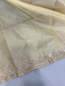 Hand Embroidered Tissue Kota Saree | SVF147