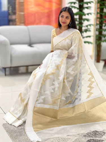 Banarasi Weaving Pattern Organza Saree | NN131