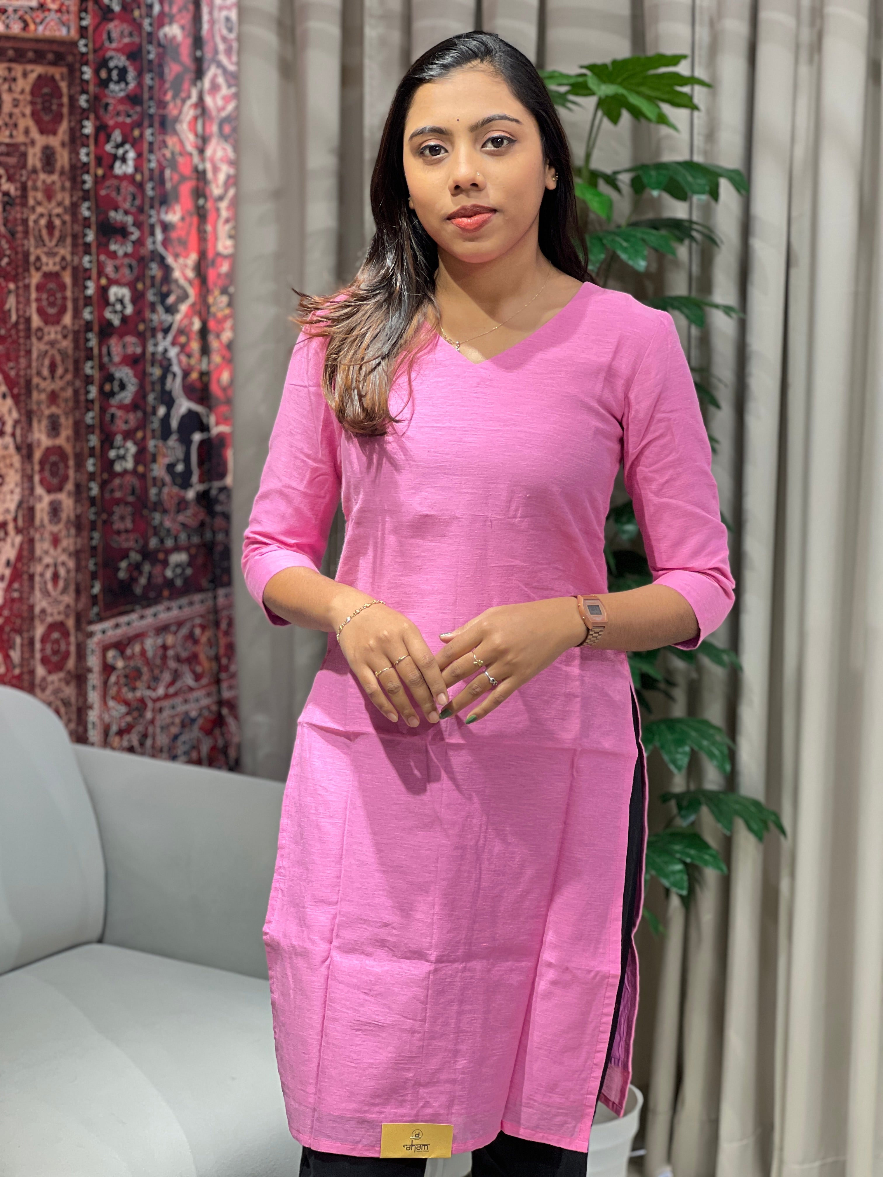 Solid Cotton Kurta | DNT1050