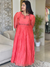 Machine & Hand Embroidery Detailed Silk Chanderi Kurta | DN772