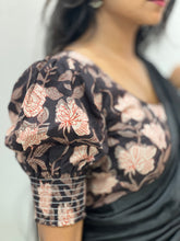 Floral Block Printed Cotton Stitched Blouse | IT150