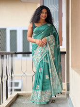 Printed Chanderi Finish Saree | DVS123