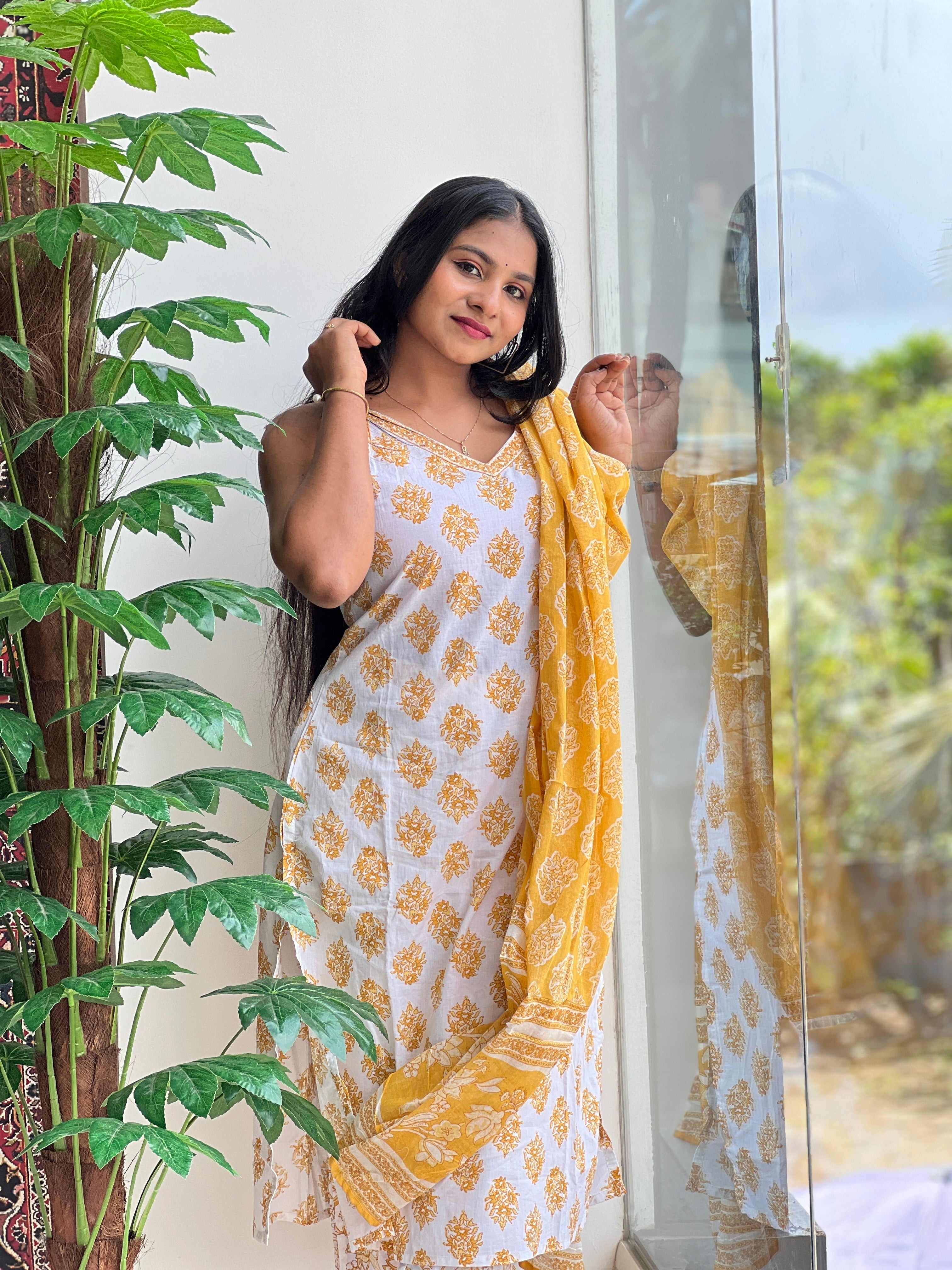 Hand Block Printed Cotton Kurta Set | PGI172