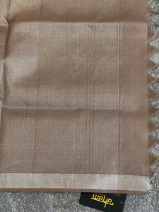 Silver Zari Woven Handloom Pure Silk Saree | SVC123