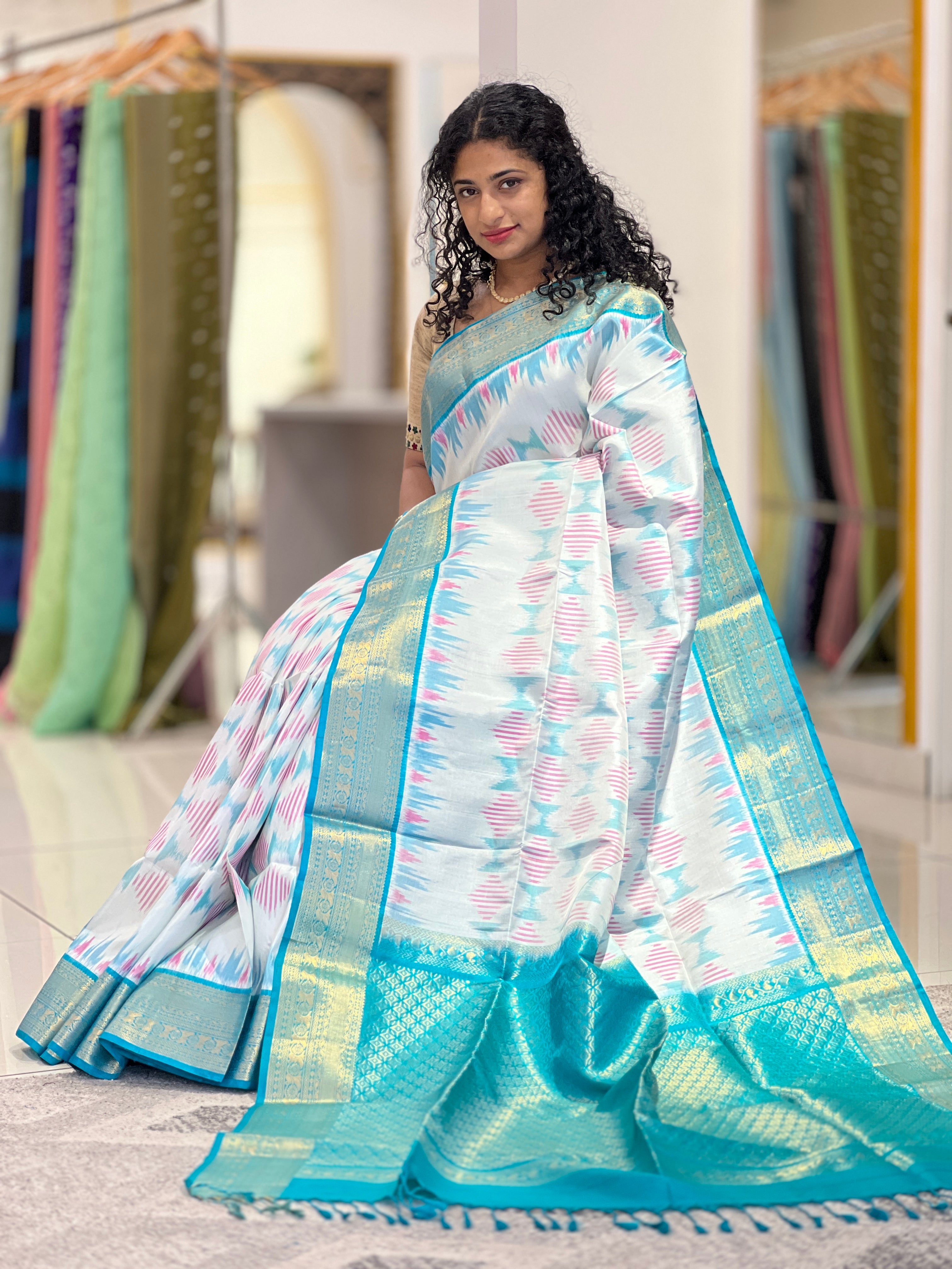 Pochampalli Style Pure Silk Saree | SVC139