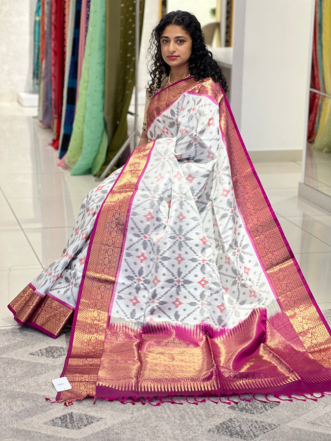 Pochampalli Style Pure Silk Saree | SVC138