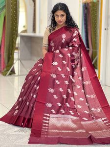 Banarasi Patterned Chanderi Finish Saree | NN183