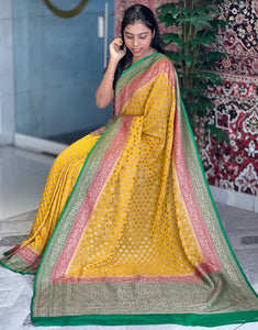 Banarasi Weaved Georgette Saree | NO155
