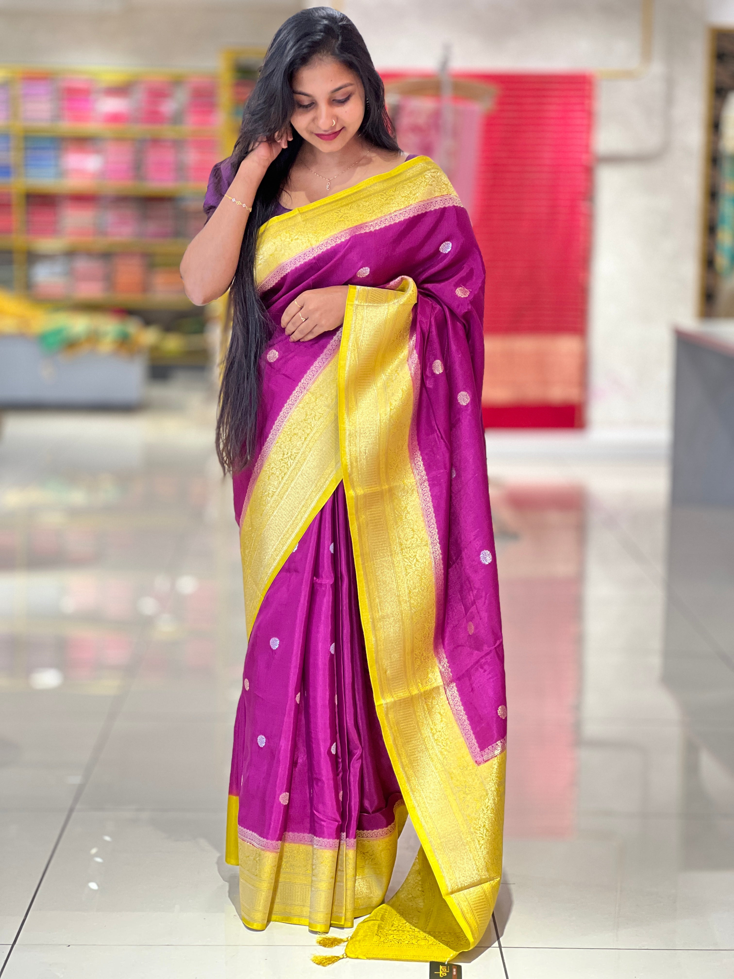 Banarasi Weaved Soft Silk Saree | NN176