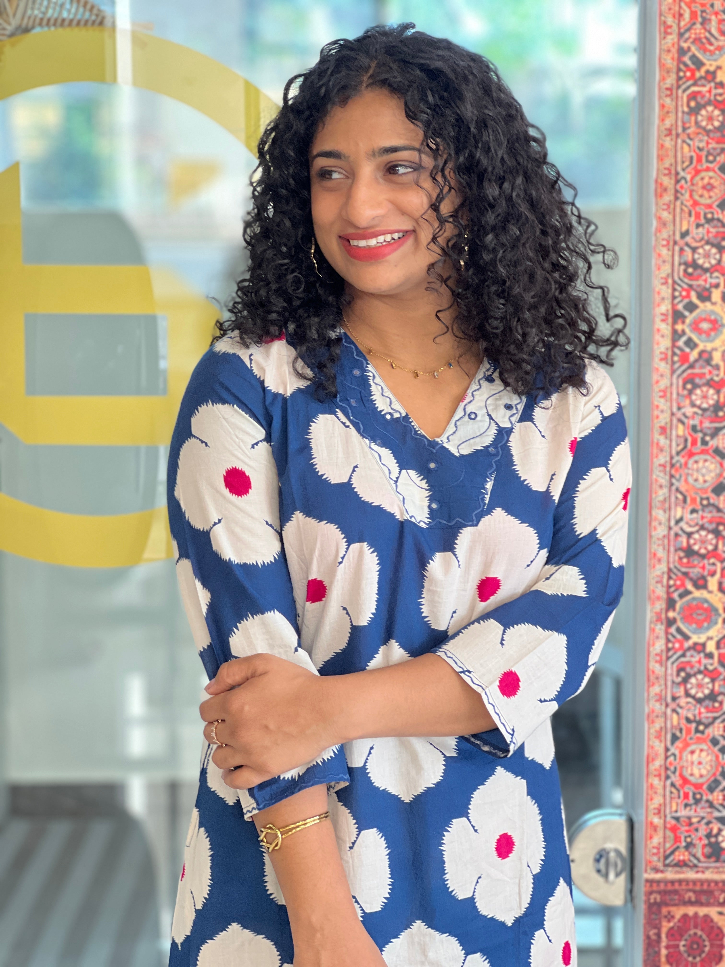 Floral Printed Cotton Kurta Set | NCF264