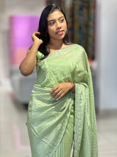 Stone Sticky With Beads Embroidery Detailed Velvet Crepe Saree | SBP975