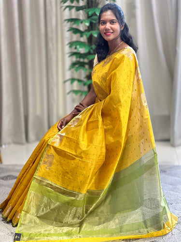 Traditional Elephant Motifs Design Semi Silk Saree | SSN166