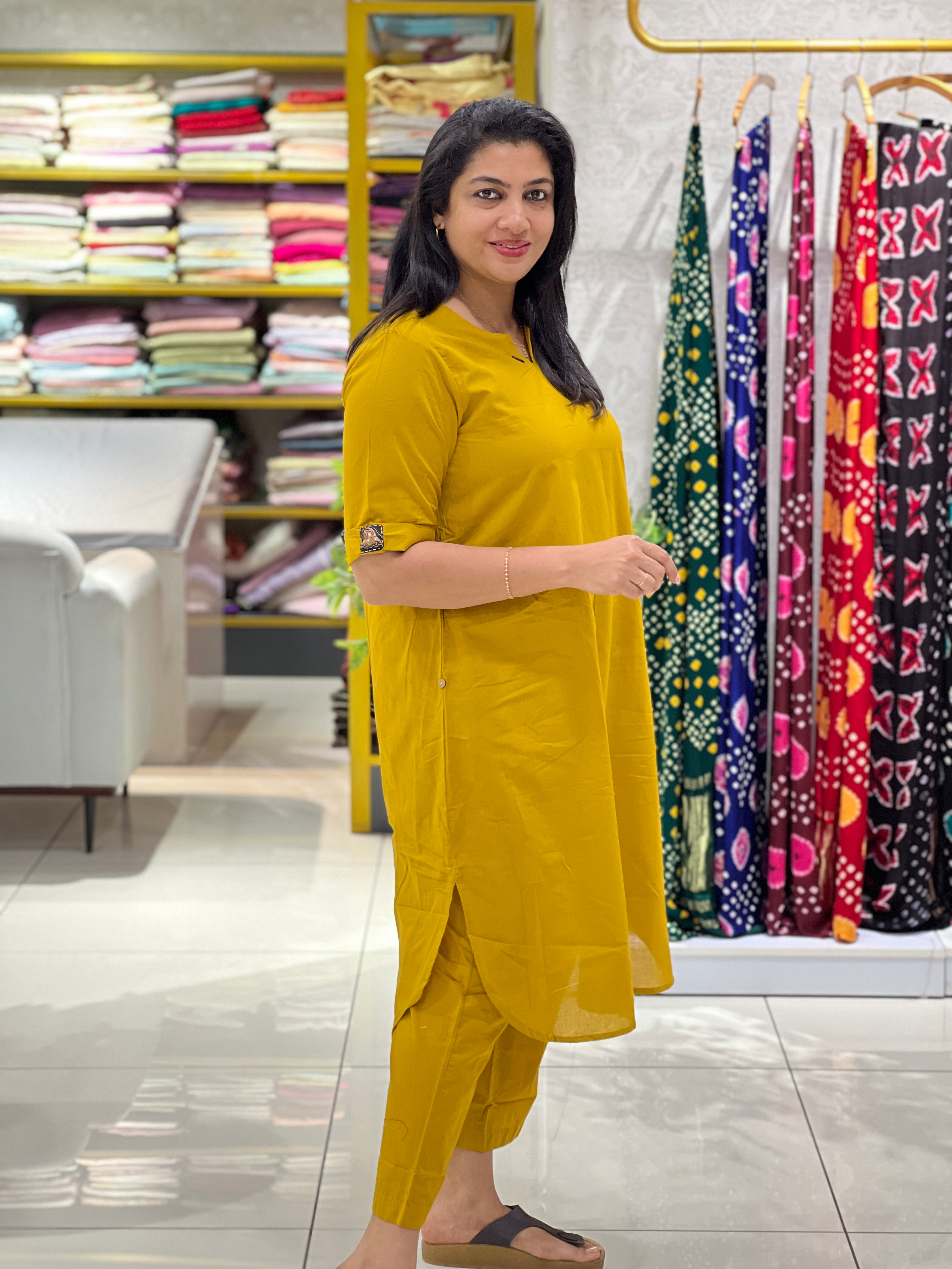 Solid Cotton Co-Ord Set | NCF353
