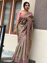 Cutwork & Floral Embroidery Saree | SBP168