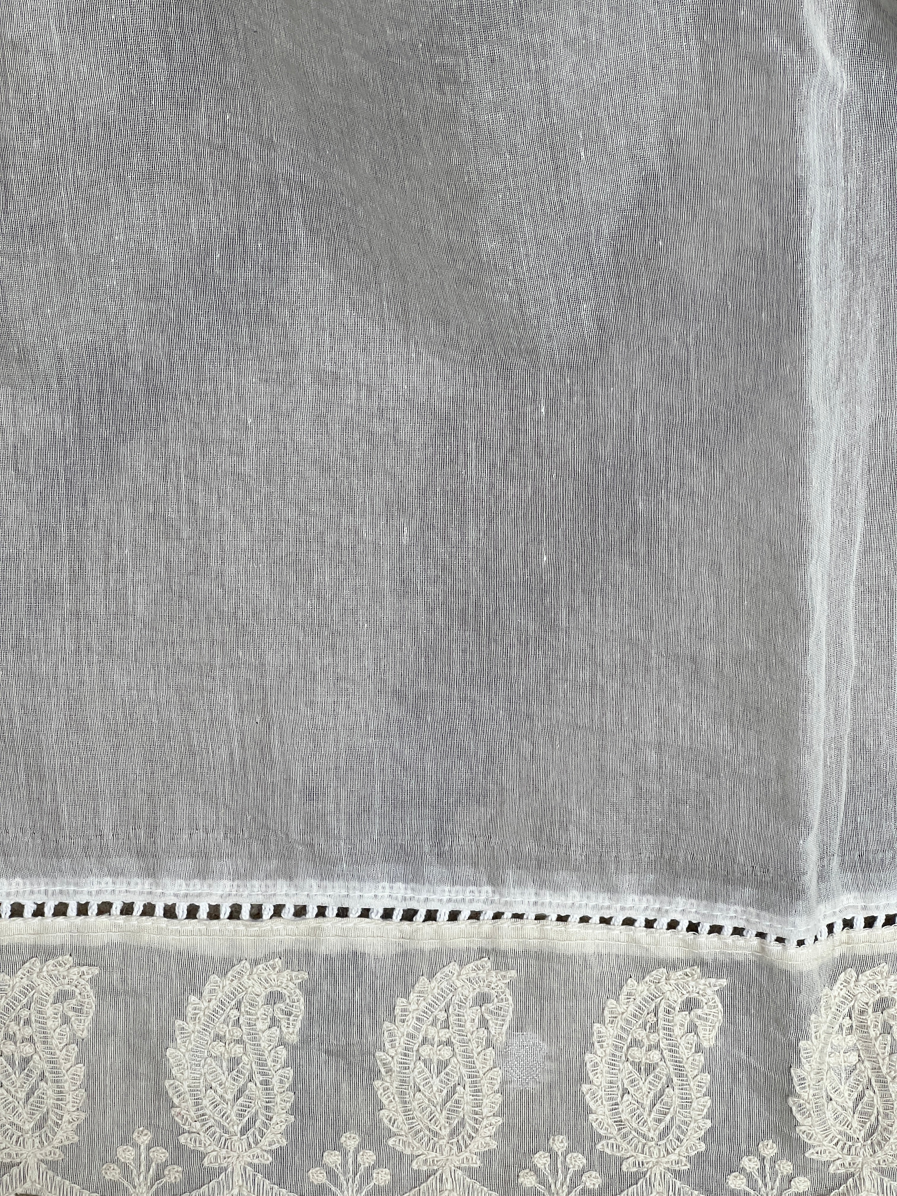 Paisley Pattern Border Pattern Organza Saree | MM652