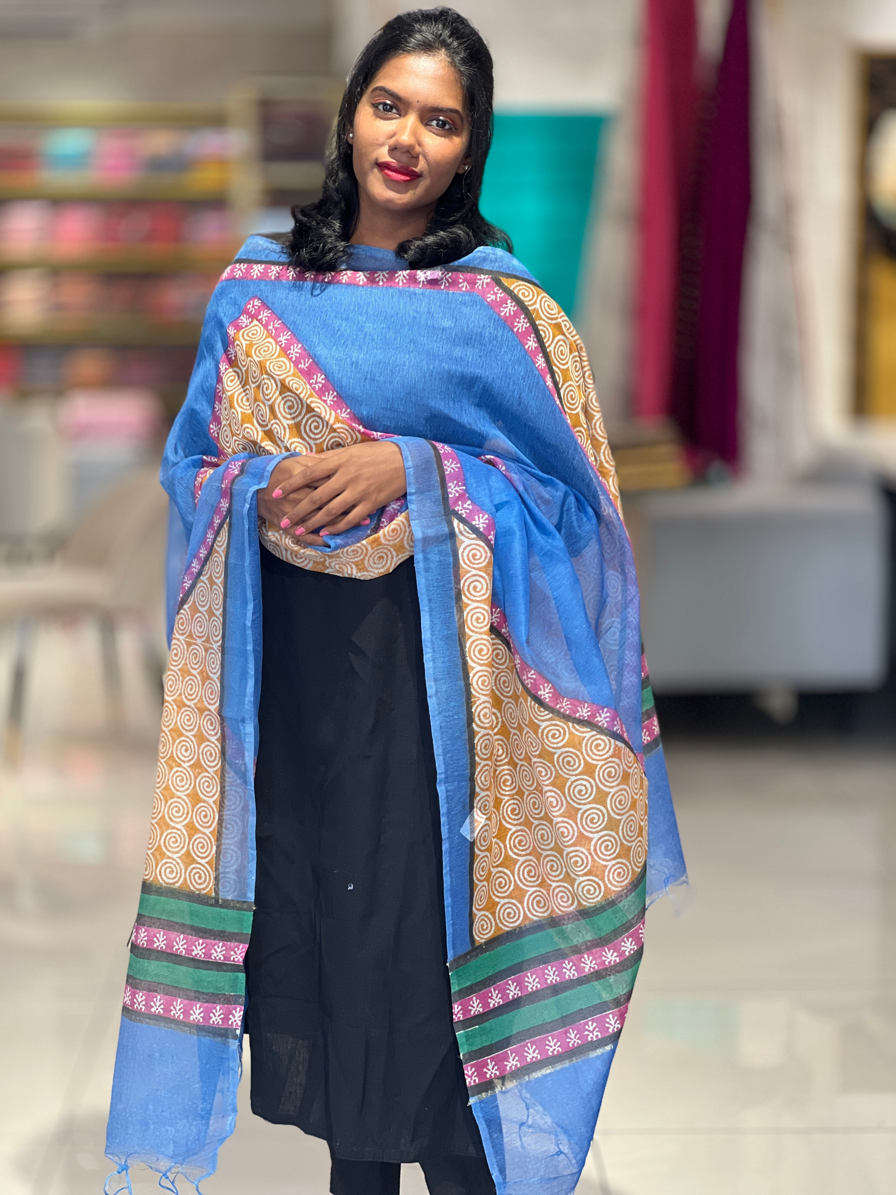 Printed Kota Dupatta | AD178