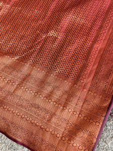 Daimond Weaving Pure Silk Kanchipuram Saree | GR124